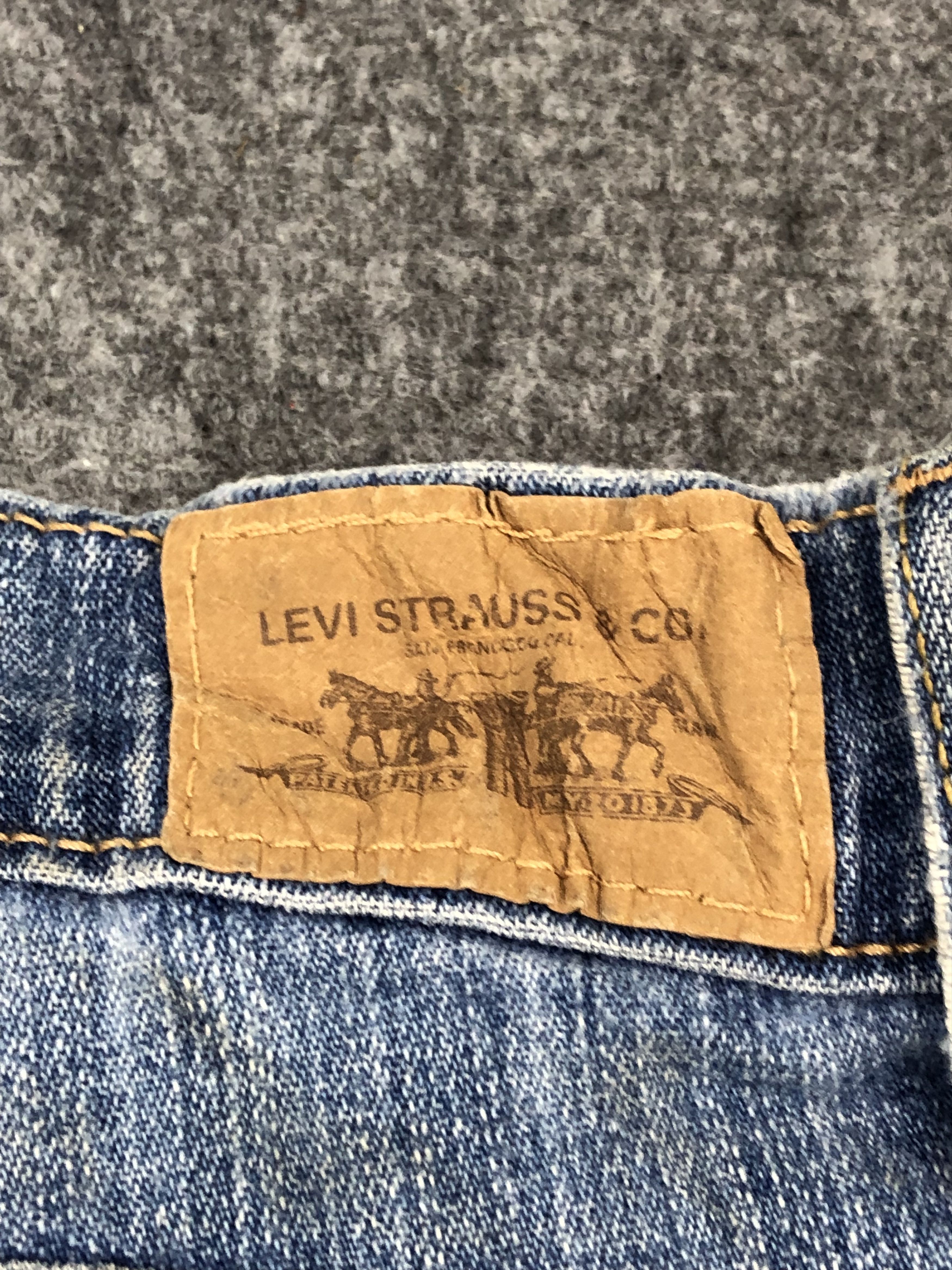 Levi's Vintage Levis 550 Flare Relaxed Bootcut Blue Denim DP0240 Size US 32 / EU 48 - 5 Thumbnail