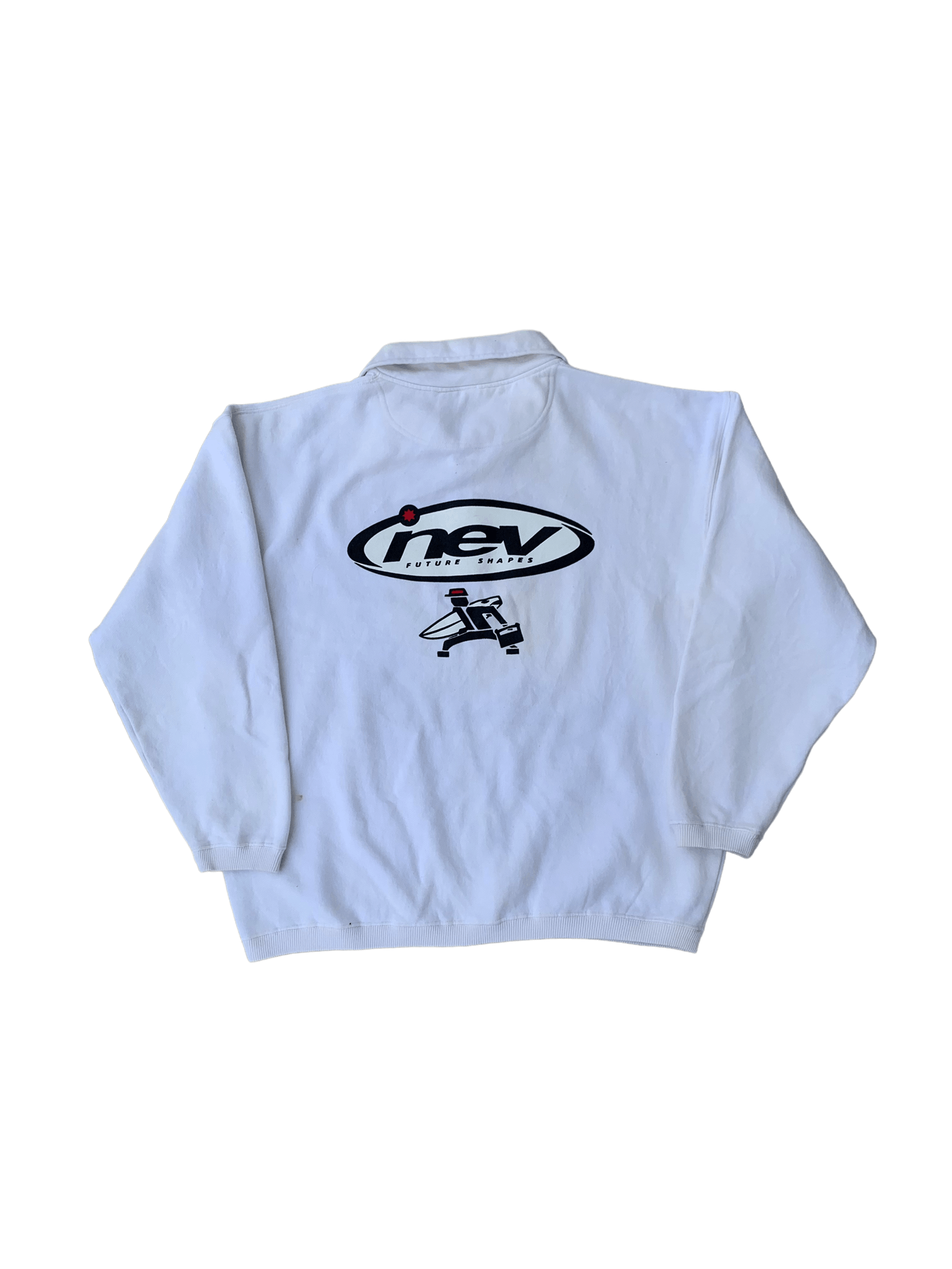 Japanese Brand Vintage Nev Surfing Future Shapes Logo Halfzip Sweatshirt Size US M / EU 48-50 / 2 - 1 Thumbnail