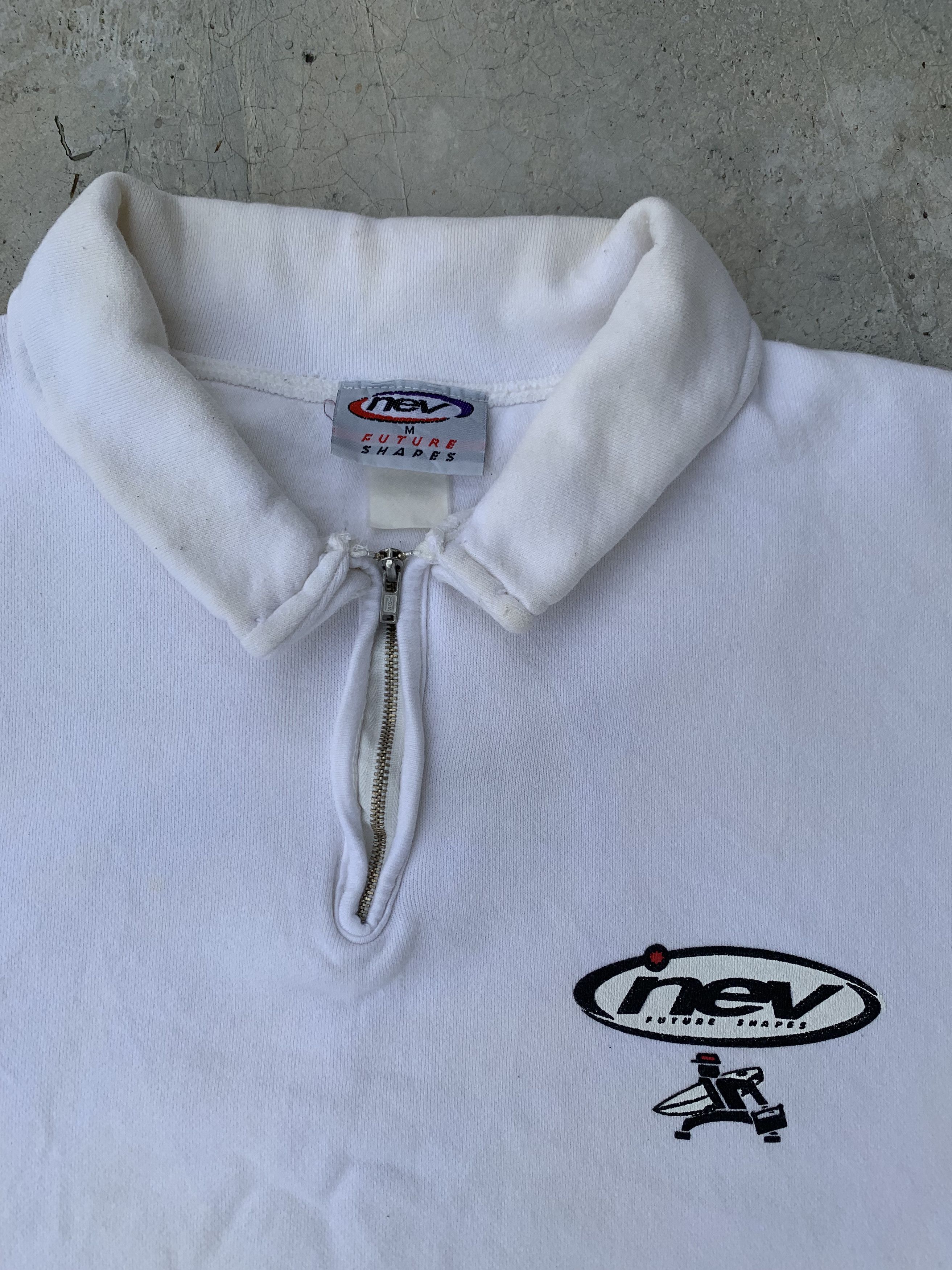 Japanese Brand Vintage Nev Surfing Future Shapes Logo Halfzip Sweatshirt Size US M / EU 48-50 / 2 - 6 Thumbnail