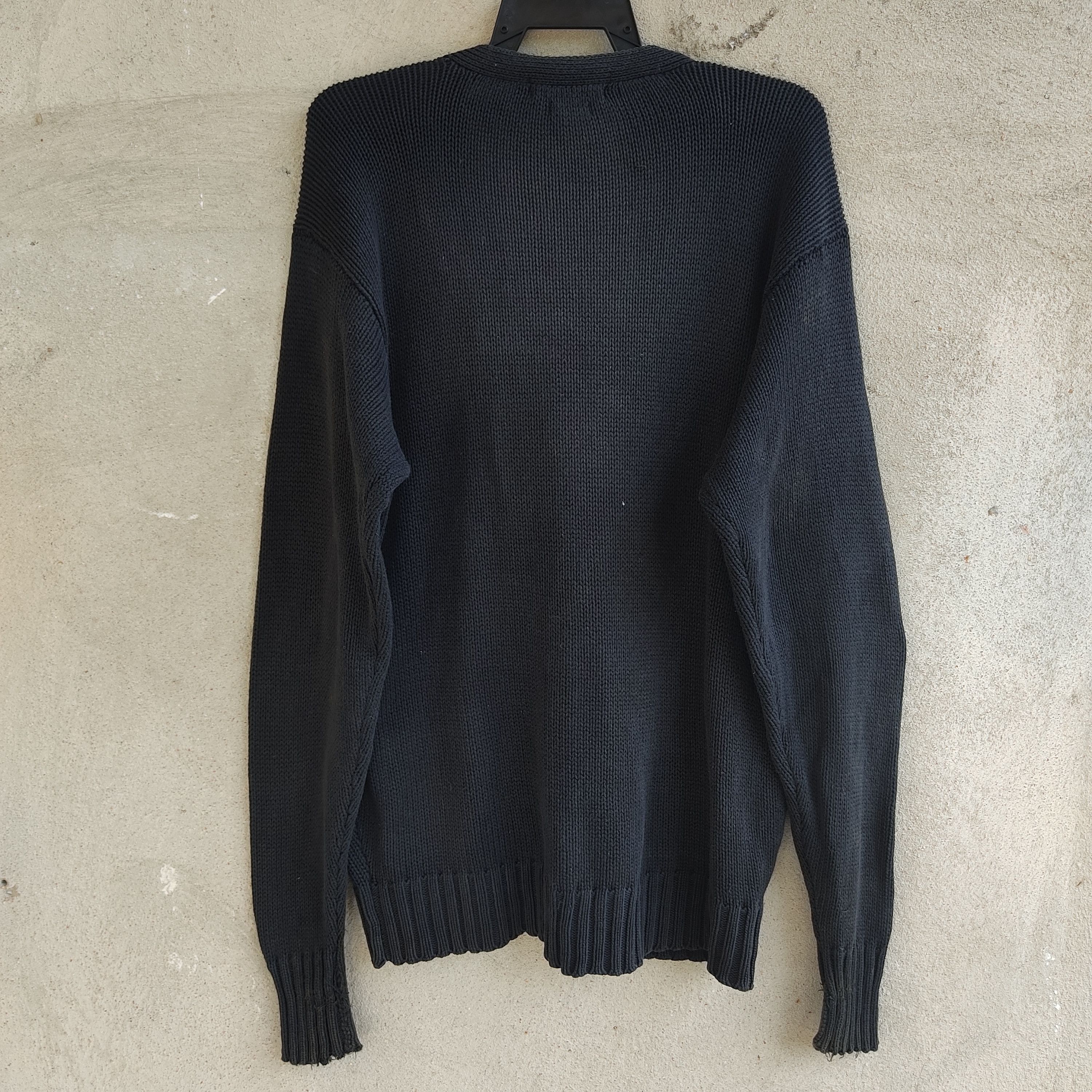 Homespun Knitwear Polo by Ralph Lauren Black Cardigan Knitwear Size US M / EU 48-50 / 2 - 11 Thumbnail