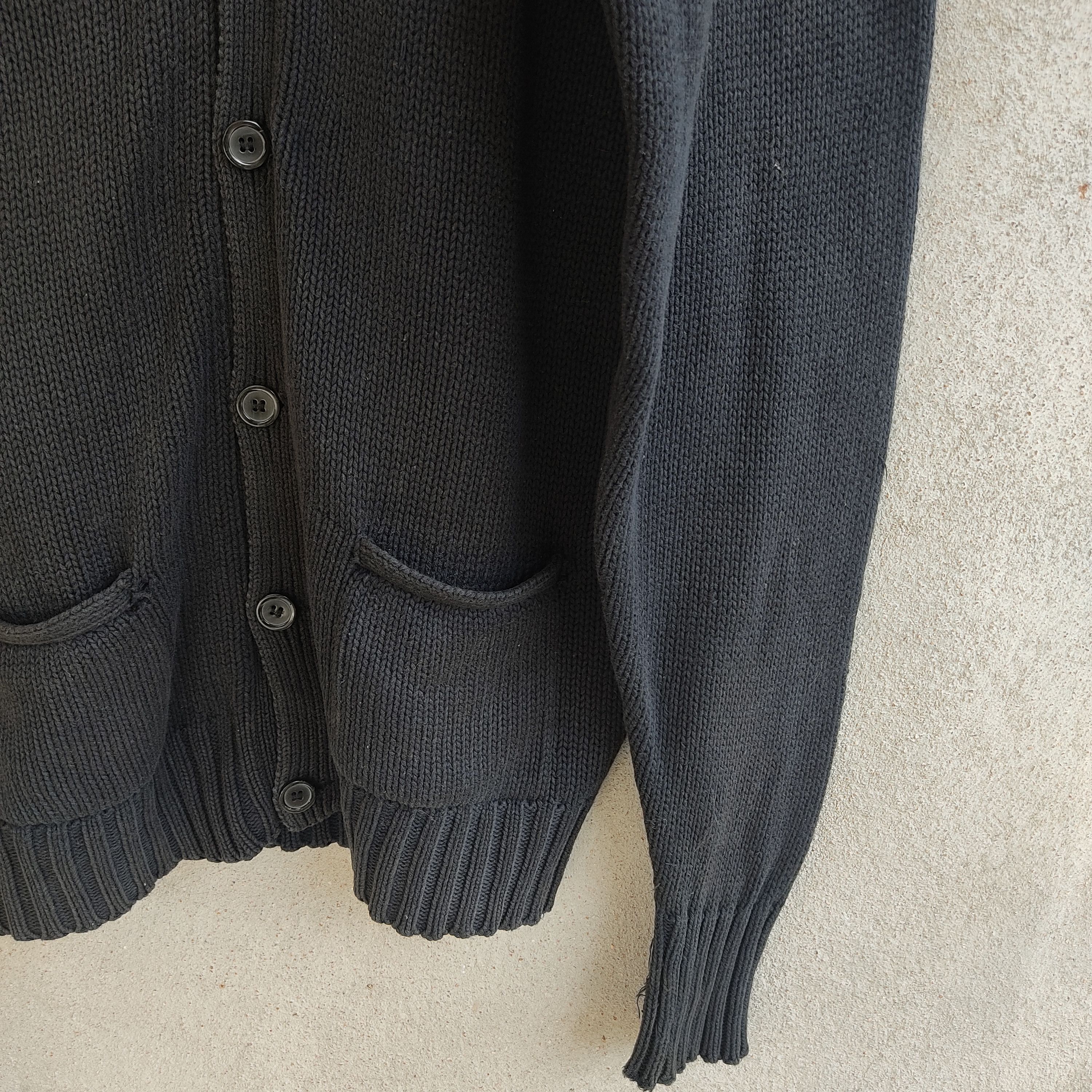Homespun Knitwear Polo by Ralph Lauren Black Cardigan Knitwear Size US M / EU 48-50 / 2 - 7 Thumbnail