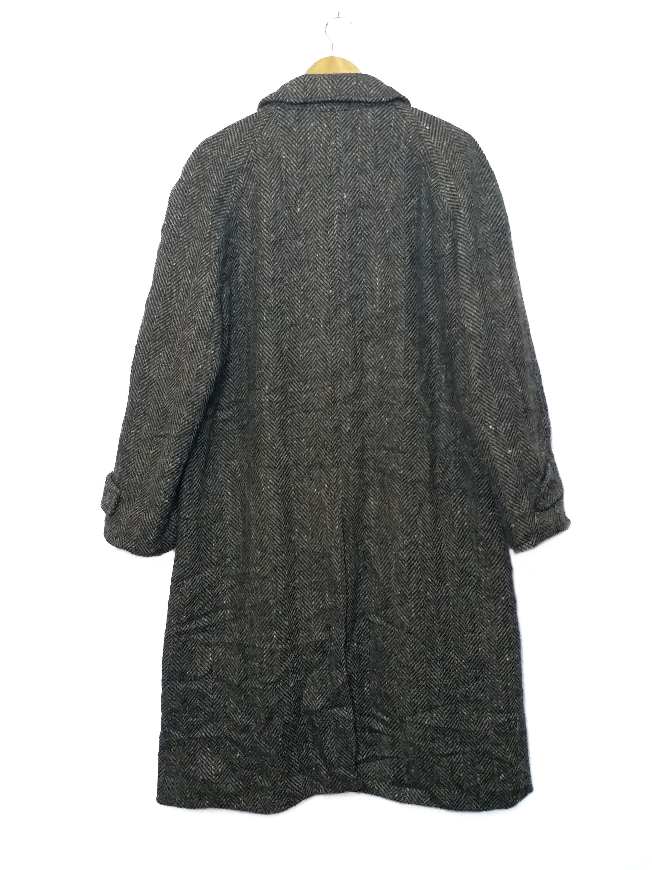 Chaps Ralph Lauren VINTAGE 80’s🔥Houndstooth Long Coat Wool Chaps Ralph Lauren Size US L / EU 52-54 / 3 - 2 Thumbnail