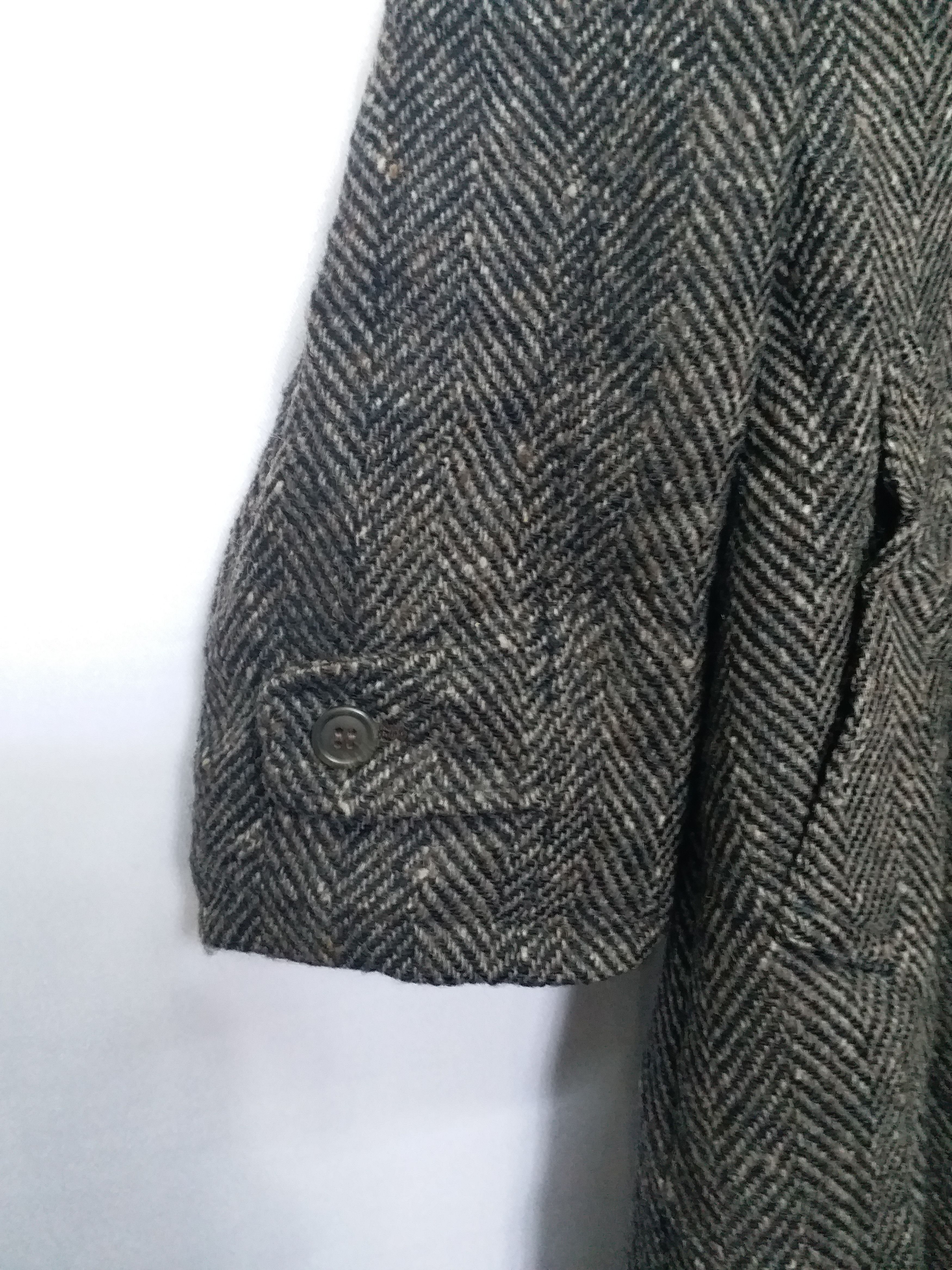Chaps Ralph Lauren VINTAGE 80’s🔥Houndstooth Long Coat Wool Chaps Ralph Lauren Size US L / EU 52-54 / 3 - 3 Thumbnail