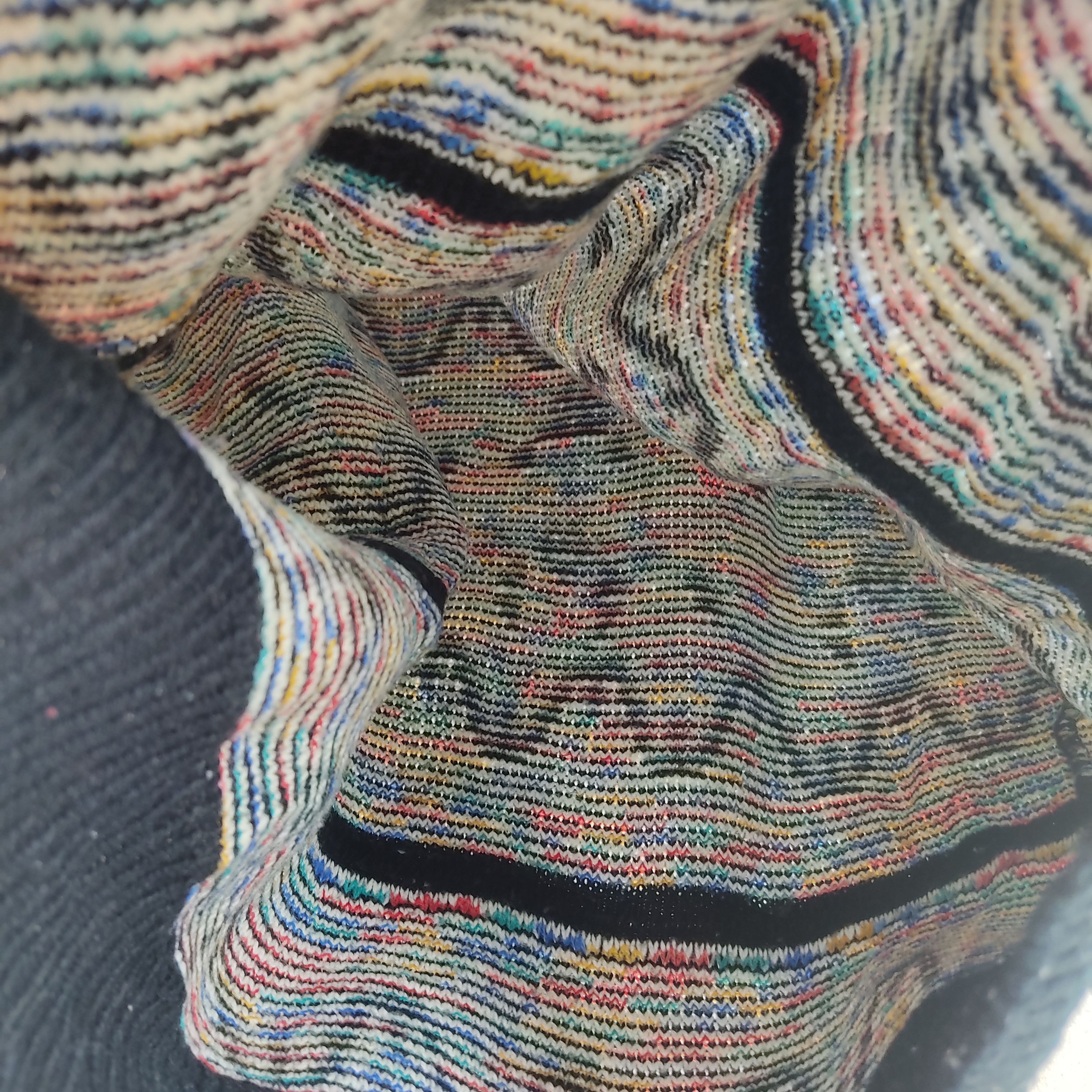 Other Art Motif Multicolour Turtle Neck Knitwear Jumper Size US M / EU 48-50 / 2 - 9 Thumbnail