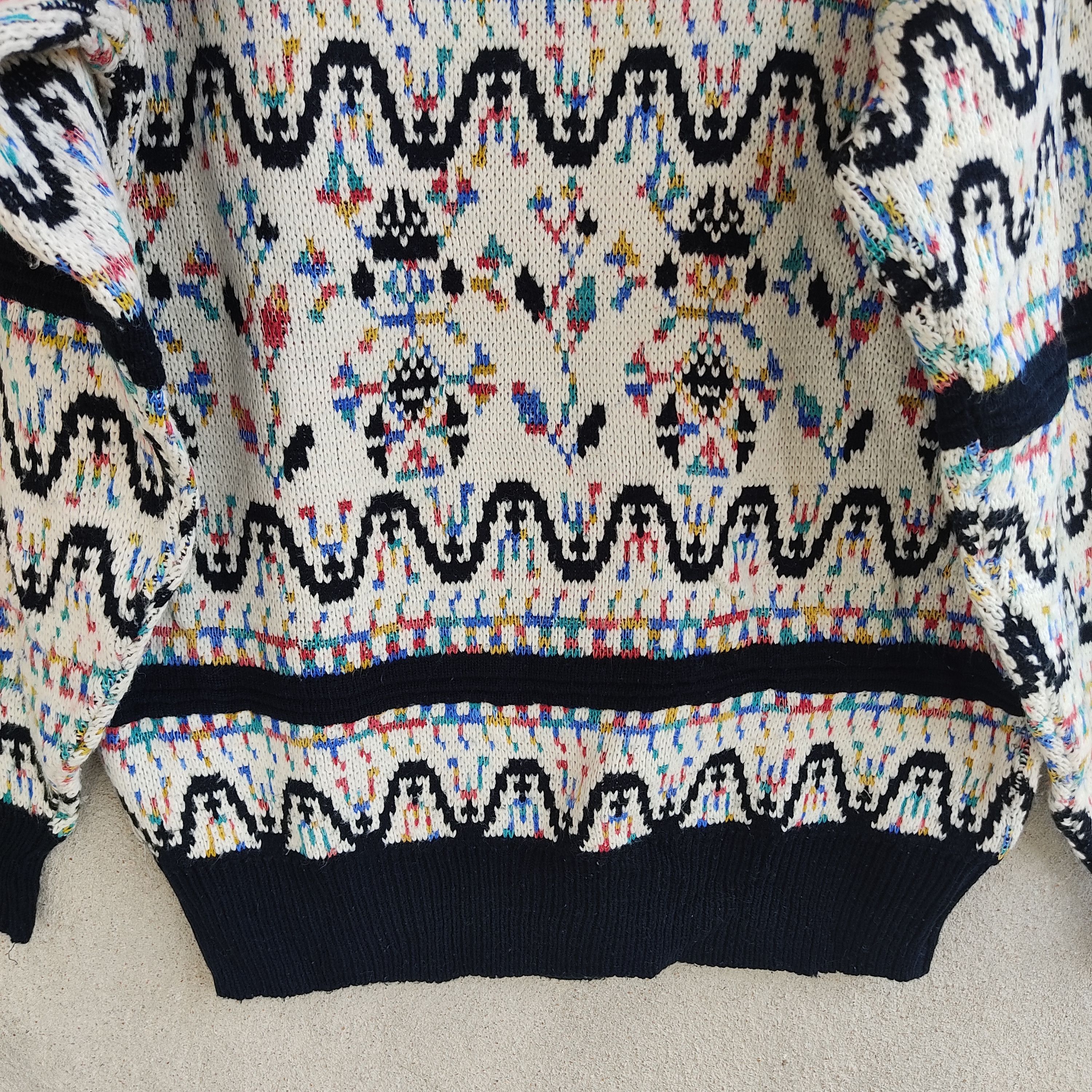 Other Art Motif Multicolour Turtle Neck Knitwear Jumper Size US M / EU 48-50 / 2 - 13 Thumbnail