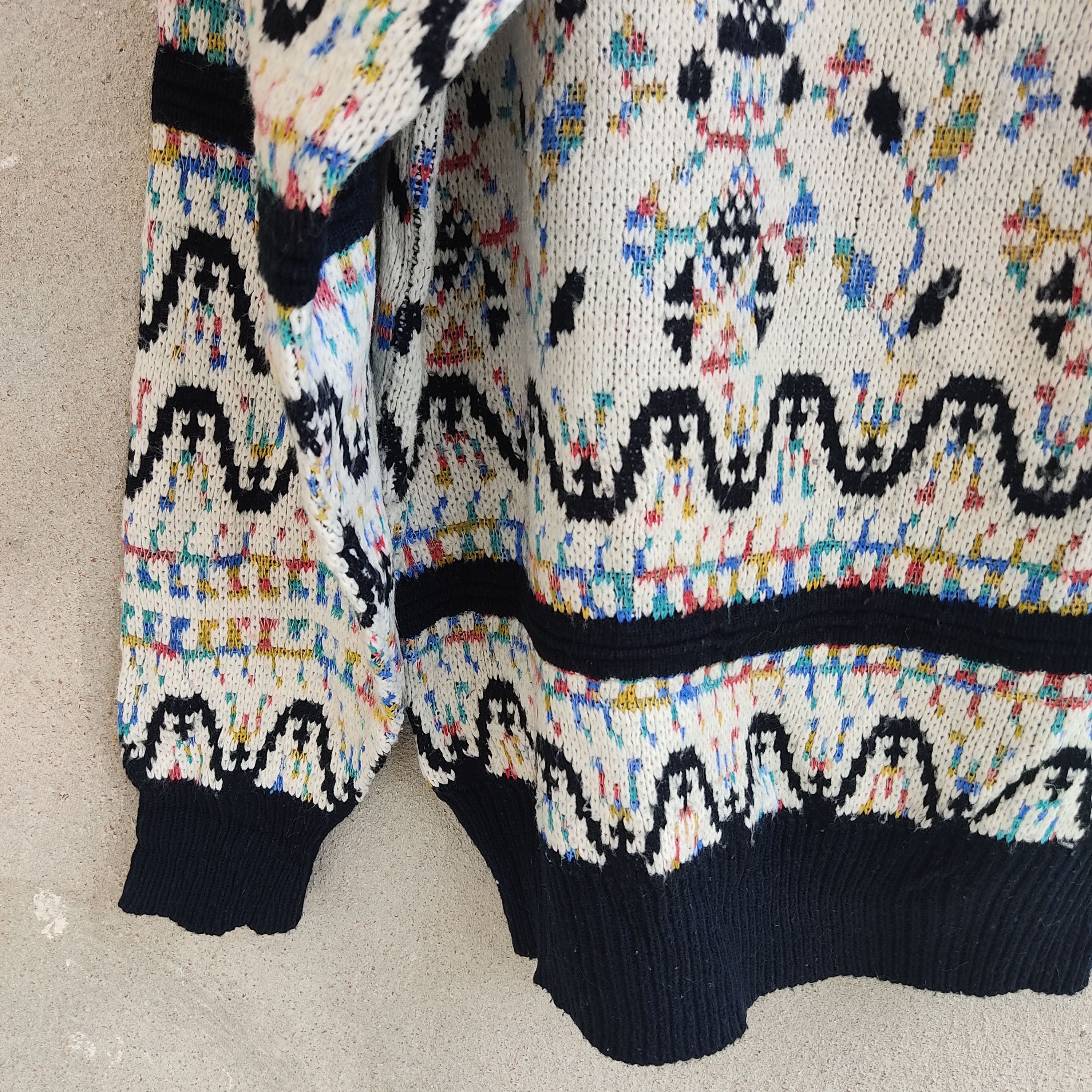 Other Art Motif Multicolour Turtle Neck Knitwear Jumper Size US M / EU 48-50 / 2 - 6 Thumbnail