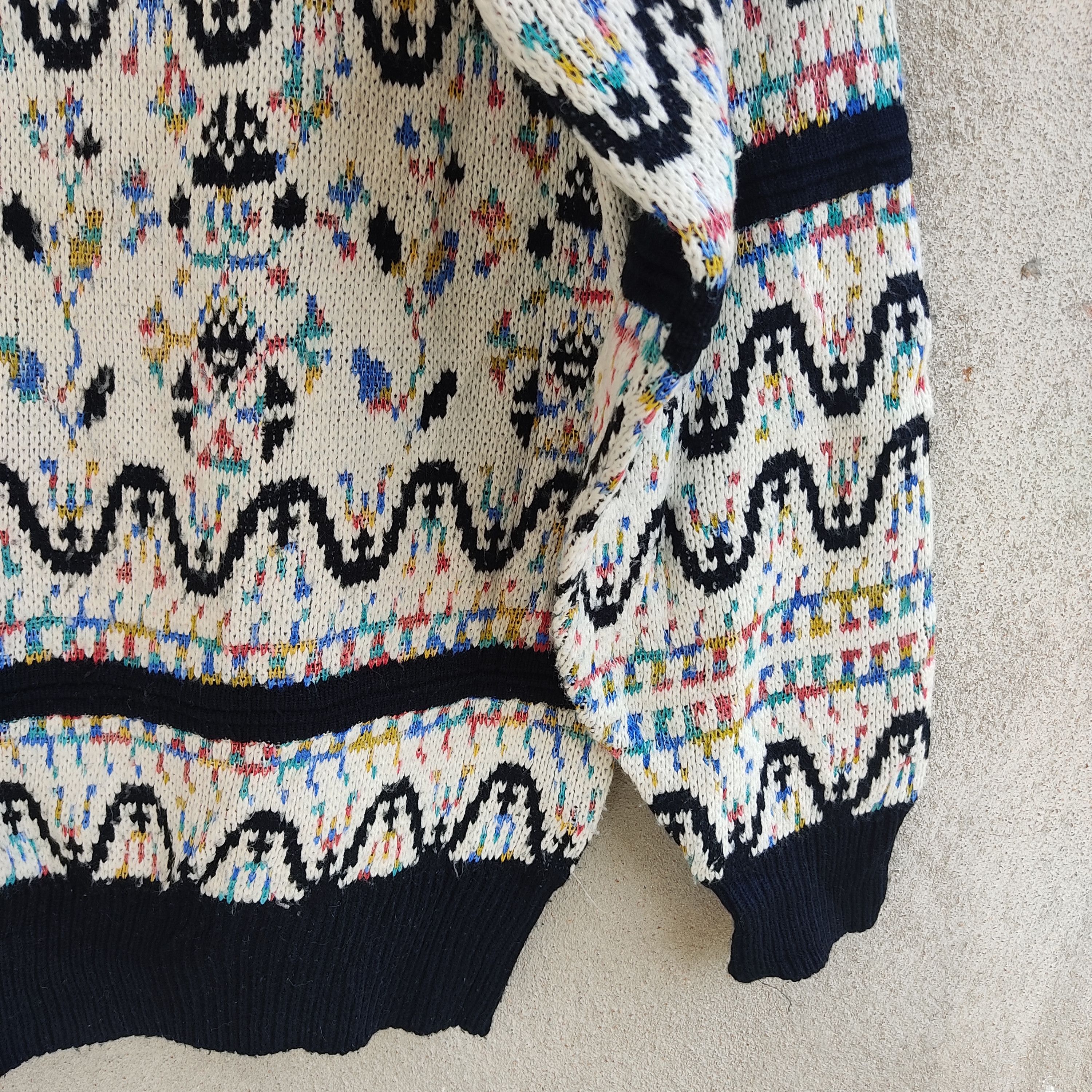 Other Art Motif Multicolour Turtle Neck Knitwear Jumper Size US M / EU 48-50 / 2 - 7 Thumbnail