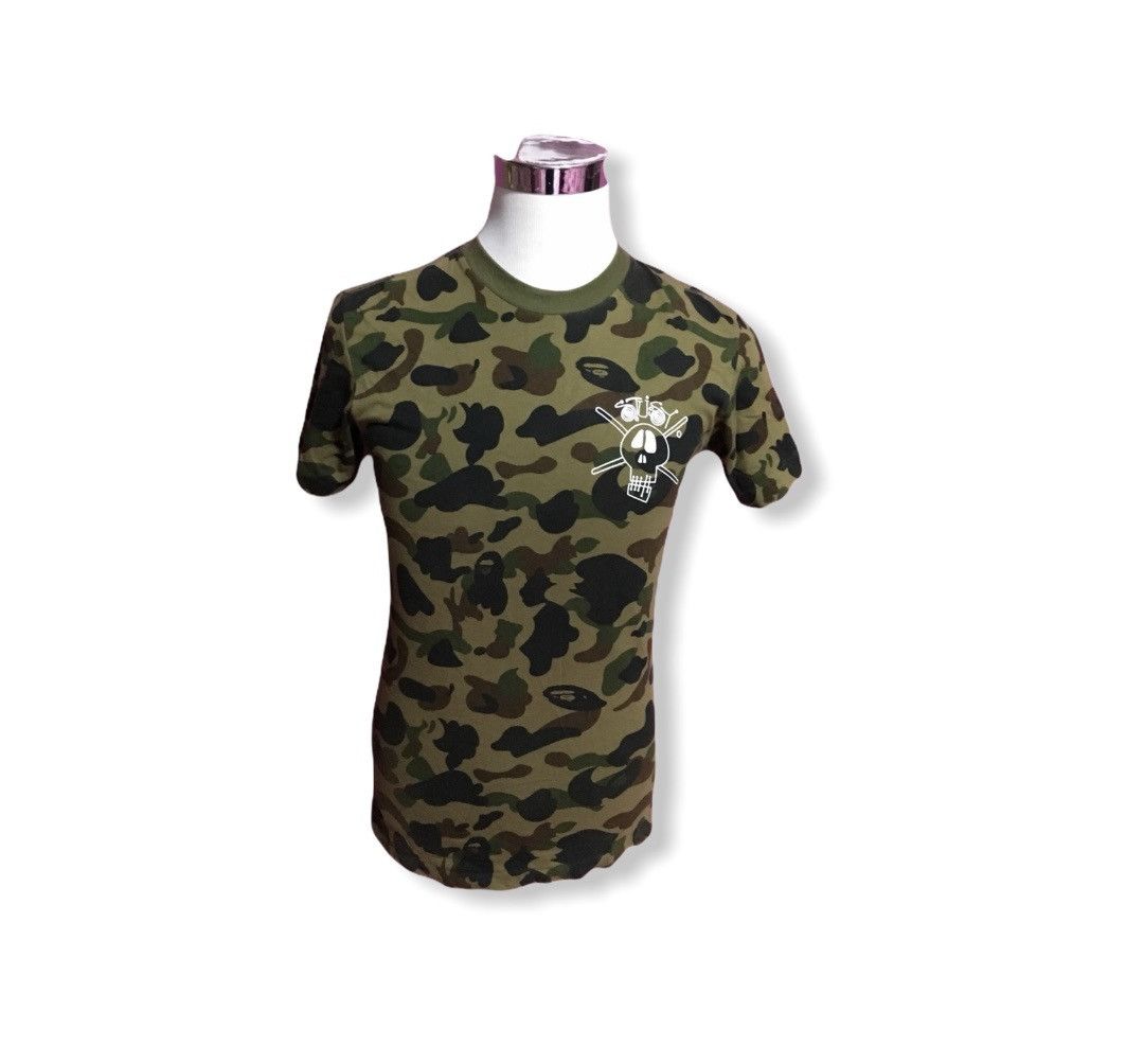 Bape X Stussy Camouflage Tee Shirt Size S made in Japan