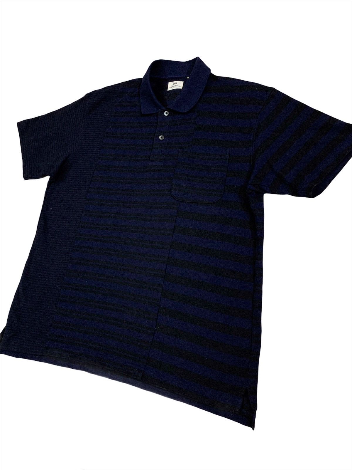 Engineered Garments Engineered Garments X Uniqlo Stripe Polo Shirt Size US XL / EU 56 / 4 - 2 Thumbnail