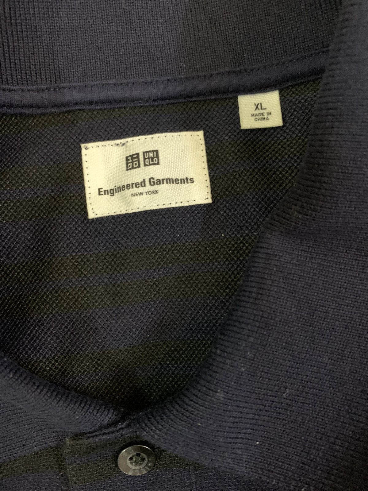 Engineered Garments Engineered Garments X Uniqlo Stripe Polo Shirt Size US XL / EU 56 / 4 - 7 Thumbnail