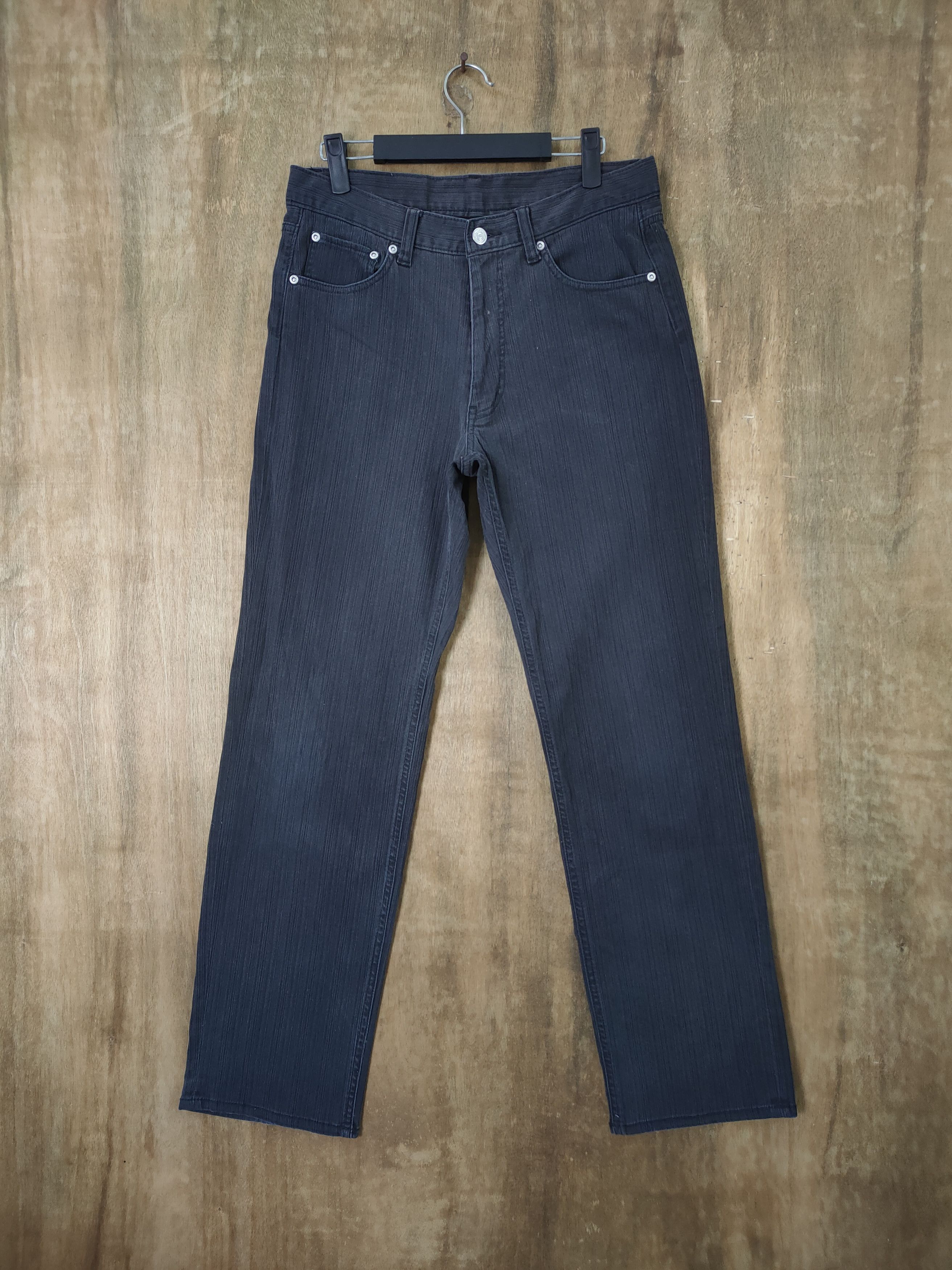 Japanese Brand × Solid and Striped × Vintage JAPANESE BRAND HICKORY STRIPE DENIM JEANS PANTS Size US 30 / EU 46 - 1 Thumbnail