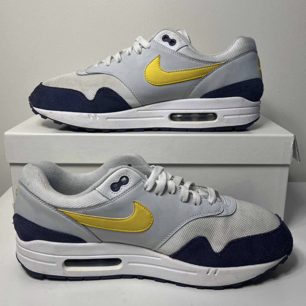 Nike Nike Air Max One Blue Recall Navy Yellow Size US 10.5 / EU 43-44 - 2 Thumbnail