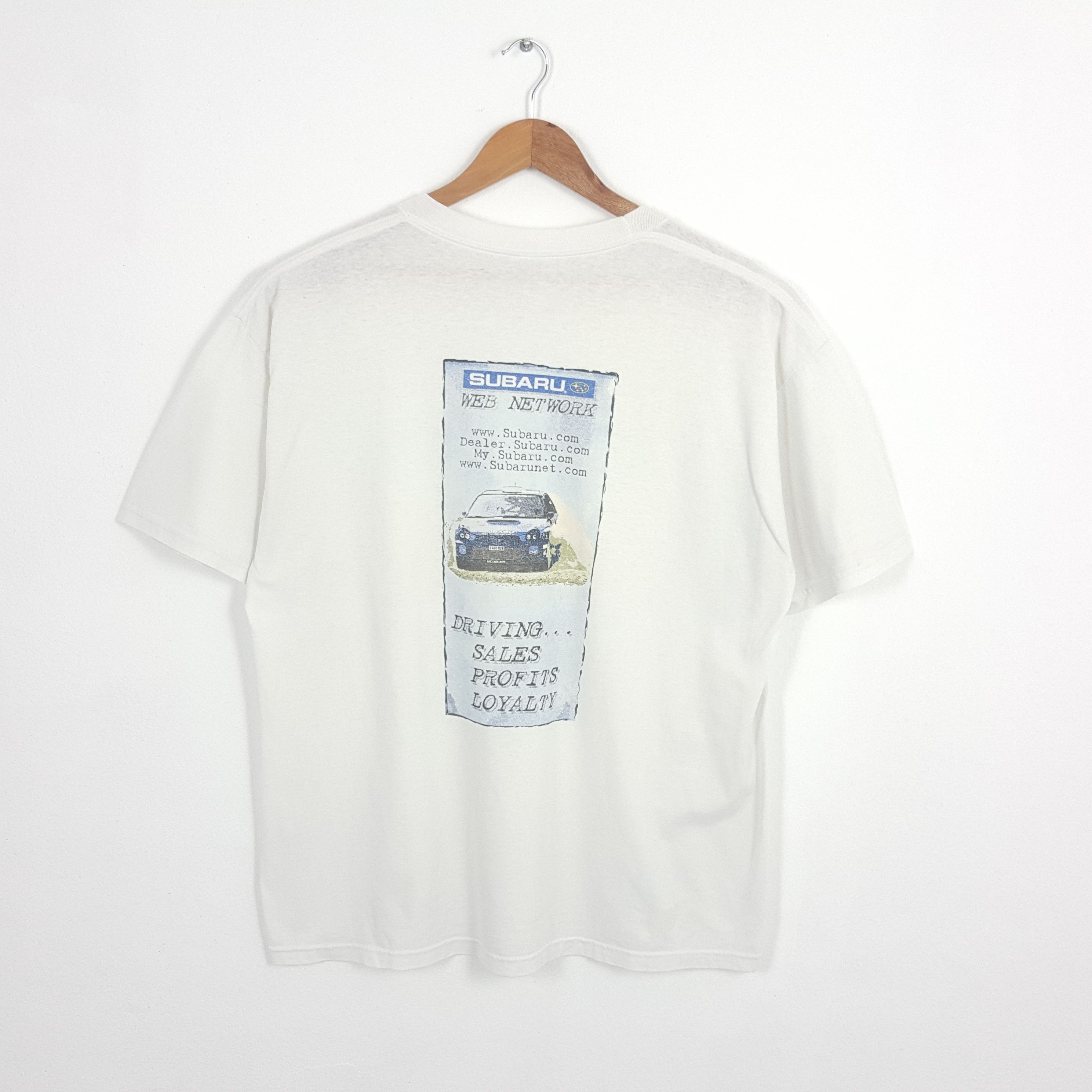 Jerzees × Vintage Vintage SUBARU Ralliart Japanese Racing Team T-Shirt Size US XL / EU 56 / 4 - 1 Thumbnail