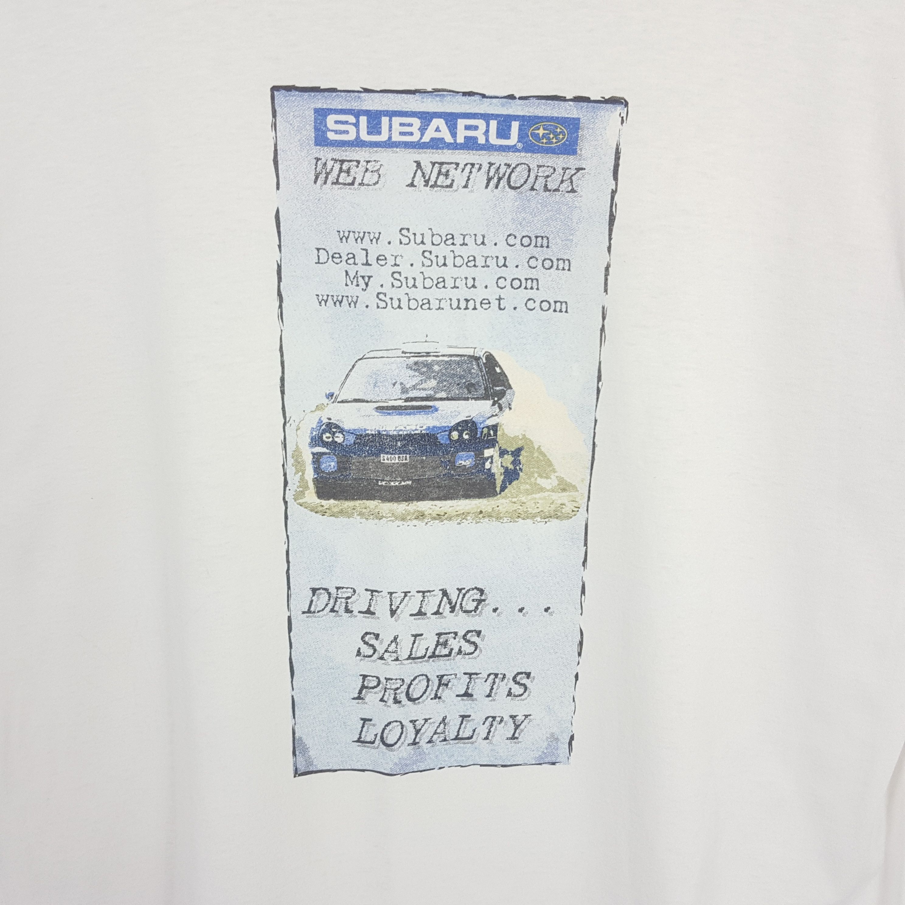 Jerzees × Vintage Vintage SUBARU Ralliart Japanese Racing Team T-Shirt Size US XL / EU 56 / 4 - 2 Thumbnail
