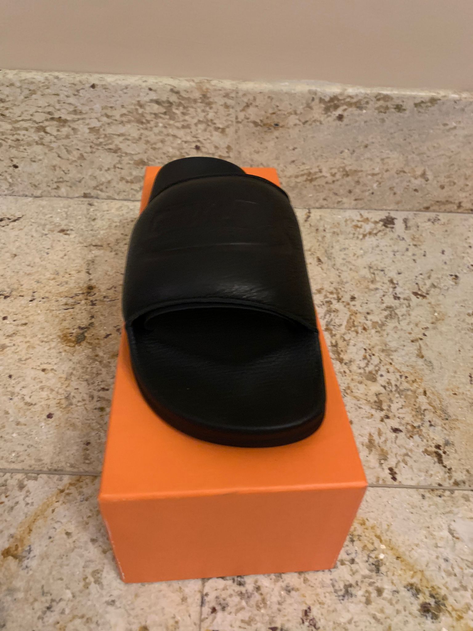 Heron Preston Logo Slider in Black Size US 12 / EU 45 - 3 Thumbnail