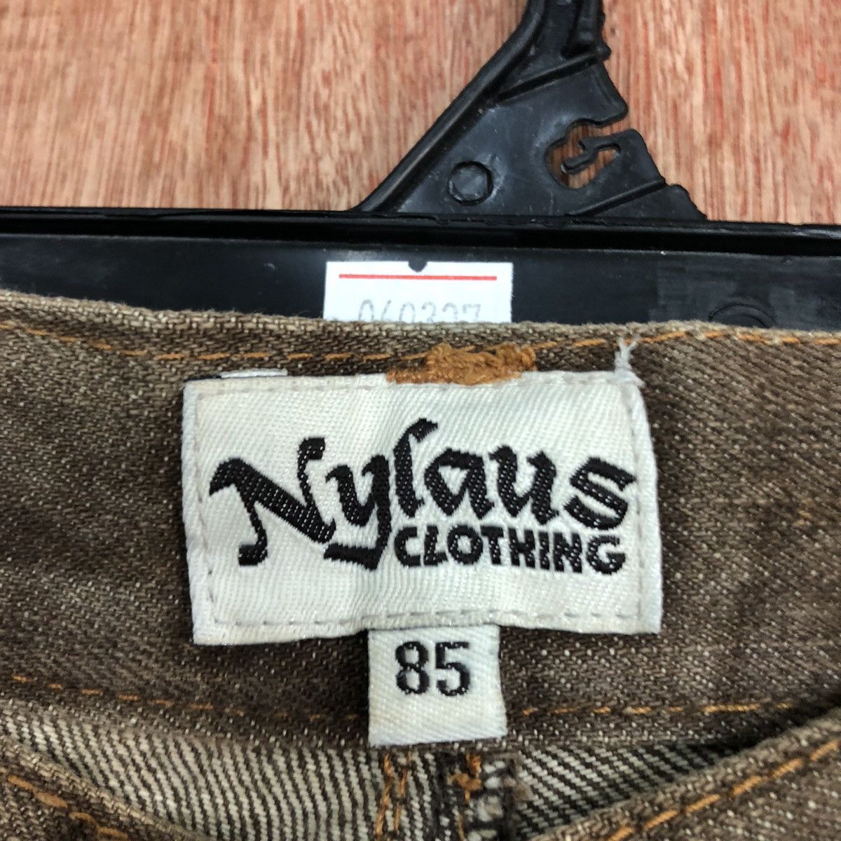 Japanese Brand Nylaus Clothing double waist faded denim #c740DL Size US 32 / EU 48 - 11 Thumbnail