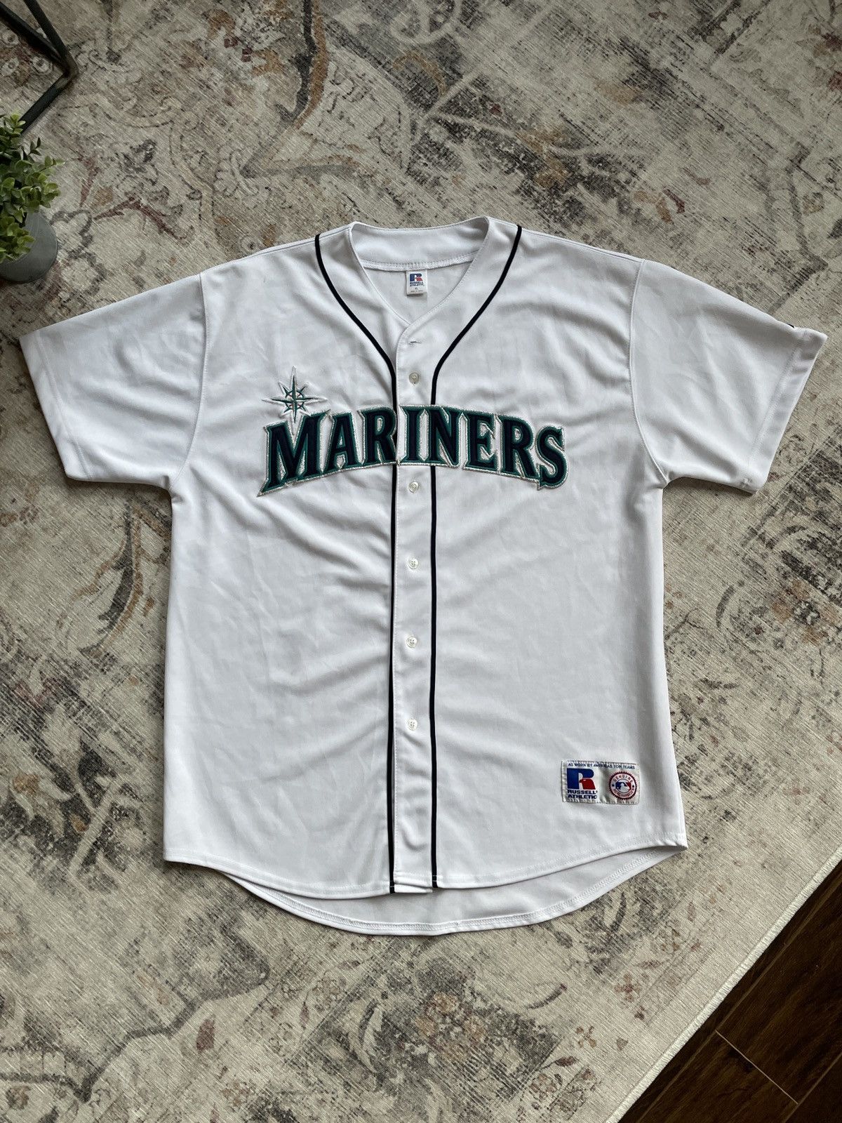 MLB × Vintage Vintage Seattle Mariners Russell Athletic MLB Jersey Size US XL / EU 56 / 4 - 1 Thumbnail
