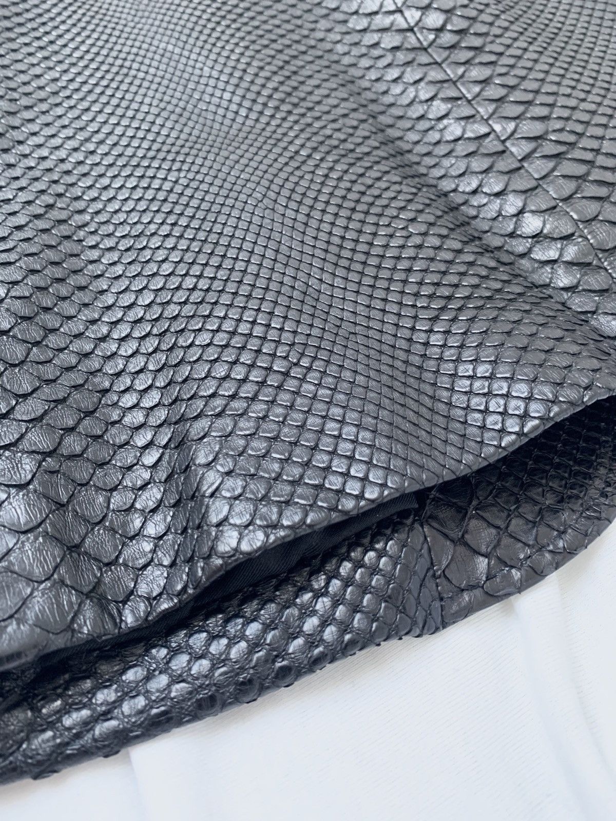 Hedi Slimane × Saint Laurent Paris 1/1 Sample SS2016 Python Skin Runway Leather Jacket Size US L / EU 52-54 / 3 - 14 Thumbnail
