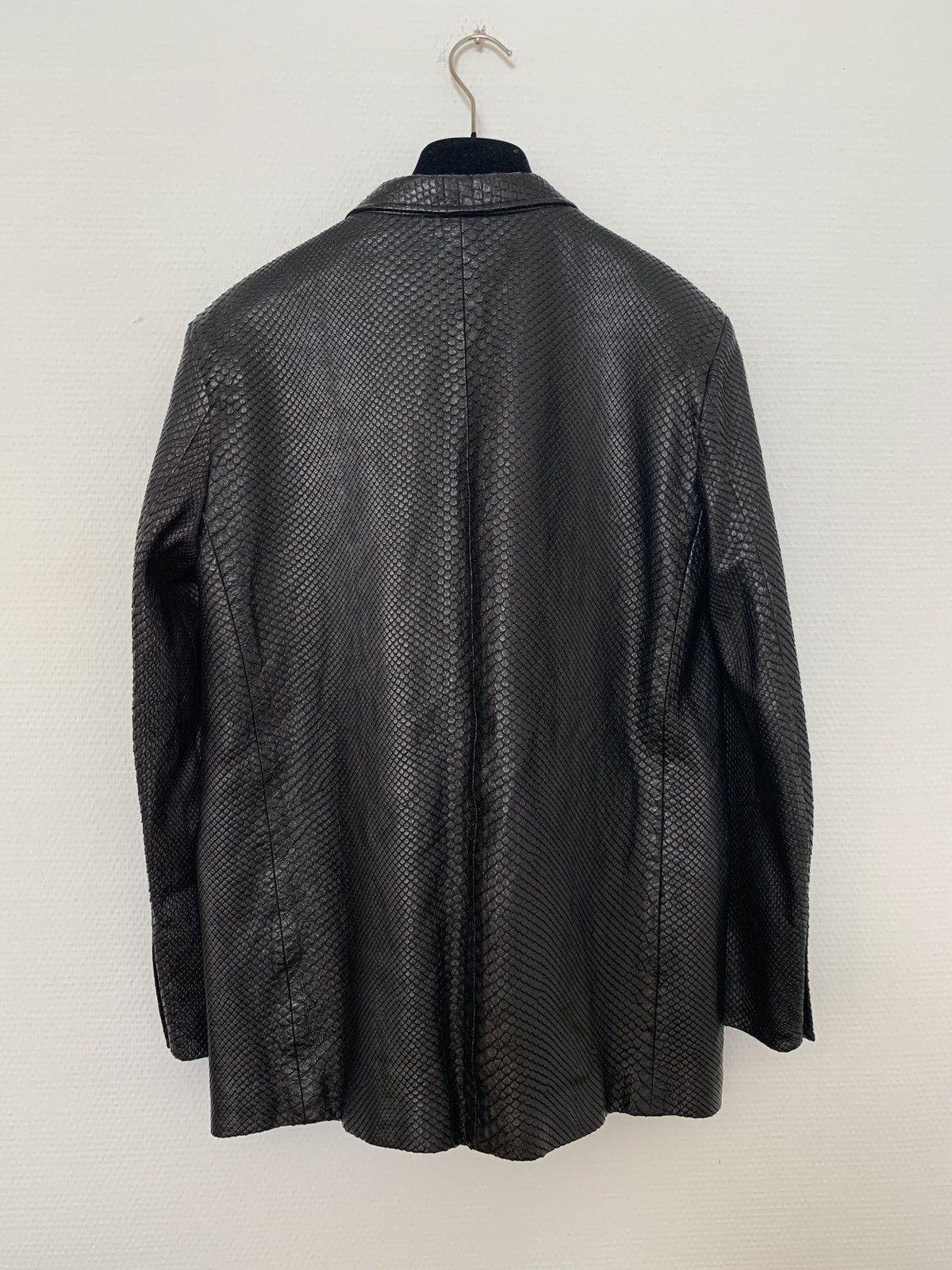 Hedi Slimane × Saint Laurent Paris 1/1 Sample SS2016 Python Skin Runway Leather Jacket Size US L / EU 52-54 / 3 - 4 Thumbnail