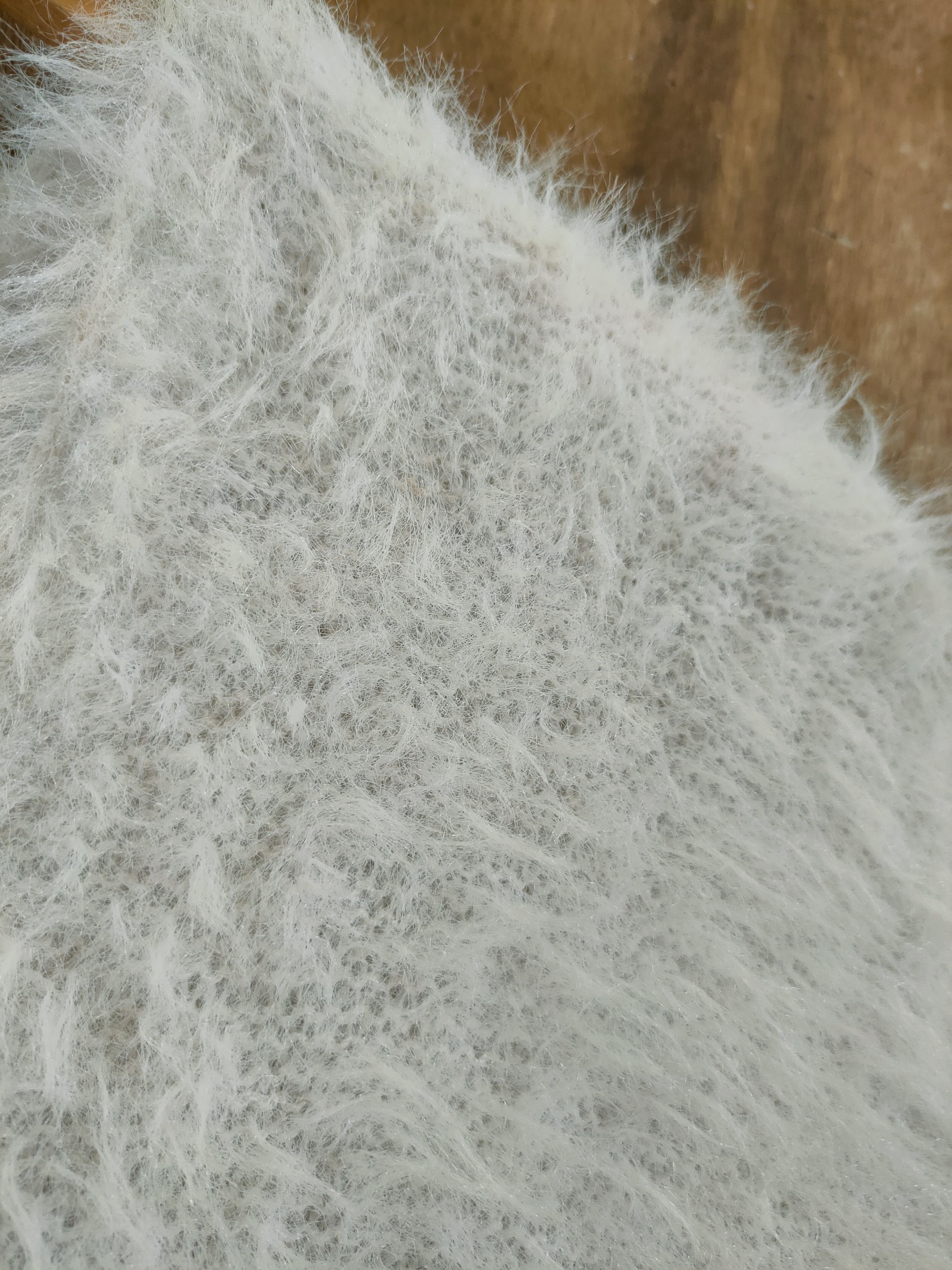 Japanese Brand D Alicia PageBoy mohair shag shaggy fur knitwear #46-968 Size L / US 10 / IT 46 - 5 Thumbnail
