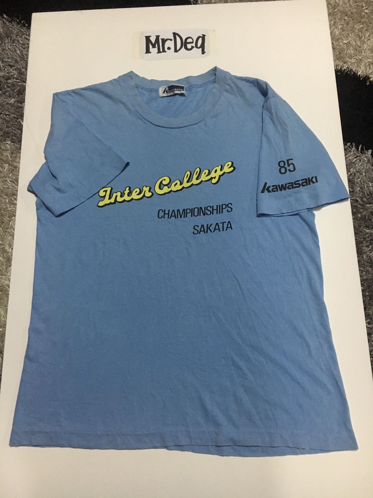 Vintage VINTAGE KAWASAKI 80s BLUE SIZE L TEE SHIRT JAPAN Size US L / EU 52-54 / 3 - 1 Thumbnail