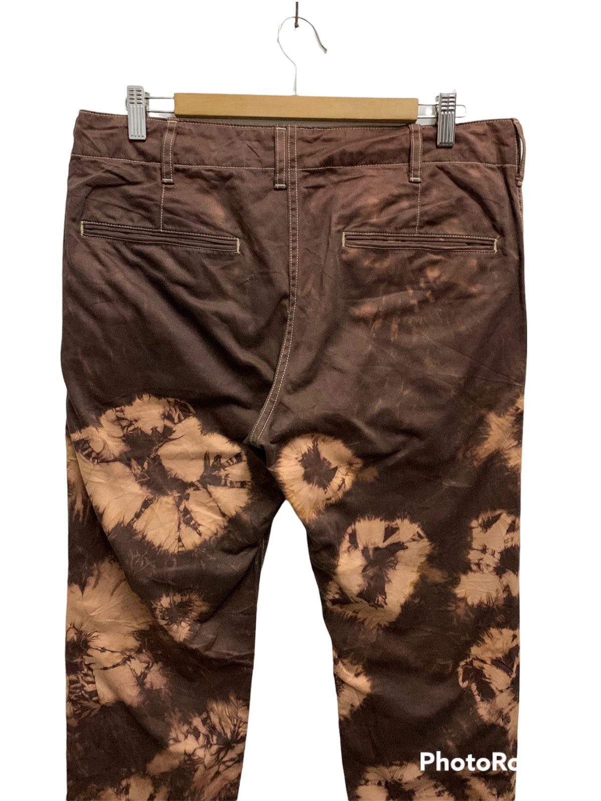 Bleach × DENIM TEARS × Uniqlo Rare‼️ Uniqlo Tye Die Acid Wash Tears Style Khakis Pant Size US 34 / EU 50 - 7 Thumbnail