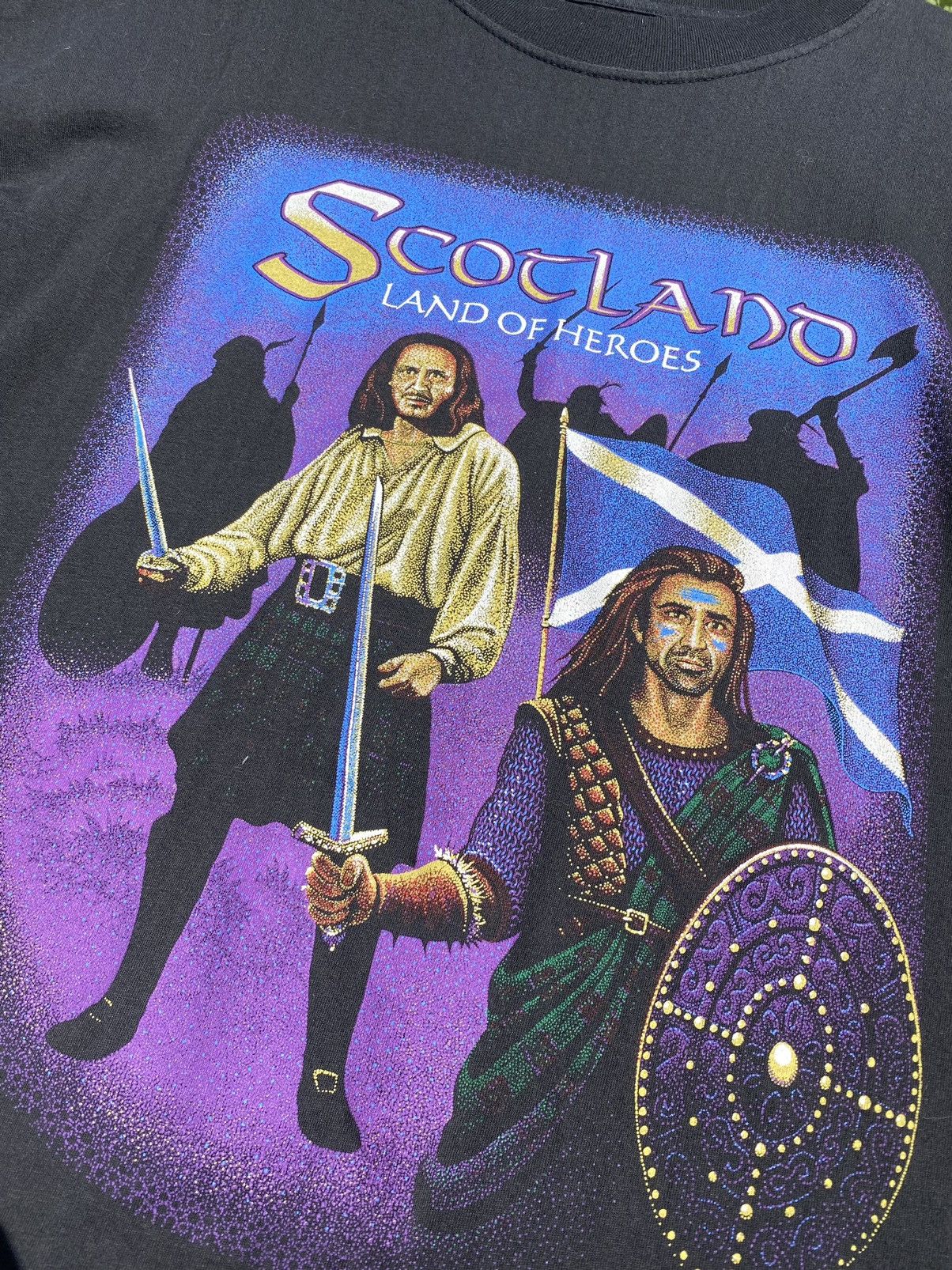 Band Tees Vintage 90s Scotland Heroes Braveheart Hewlin T Shirt Size US XL / EU 56 / 4 - 4 Thumbnail