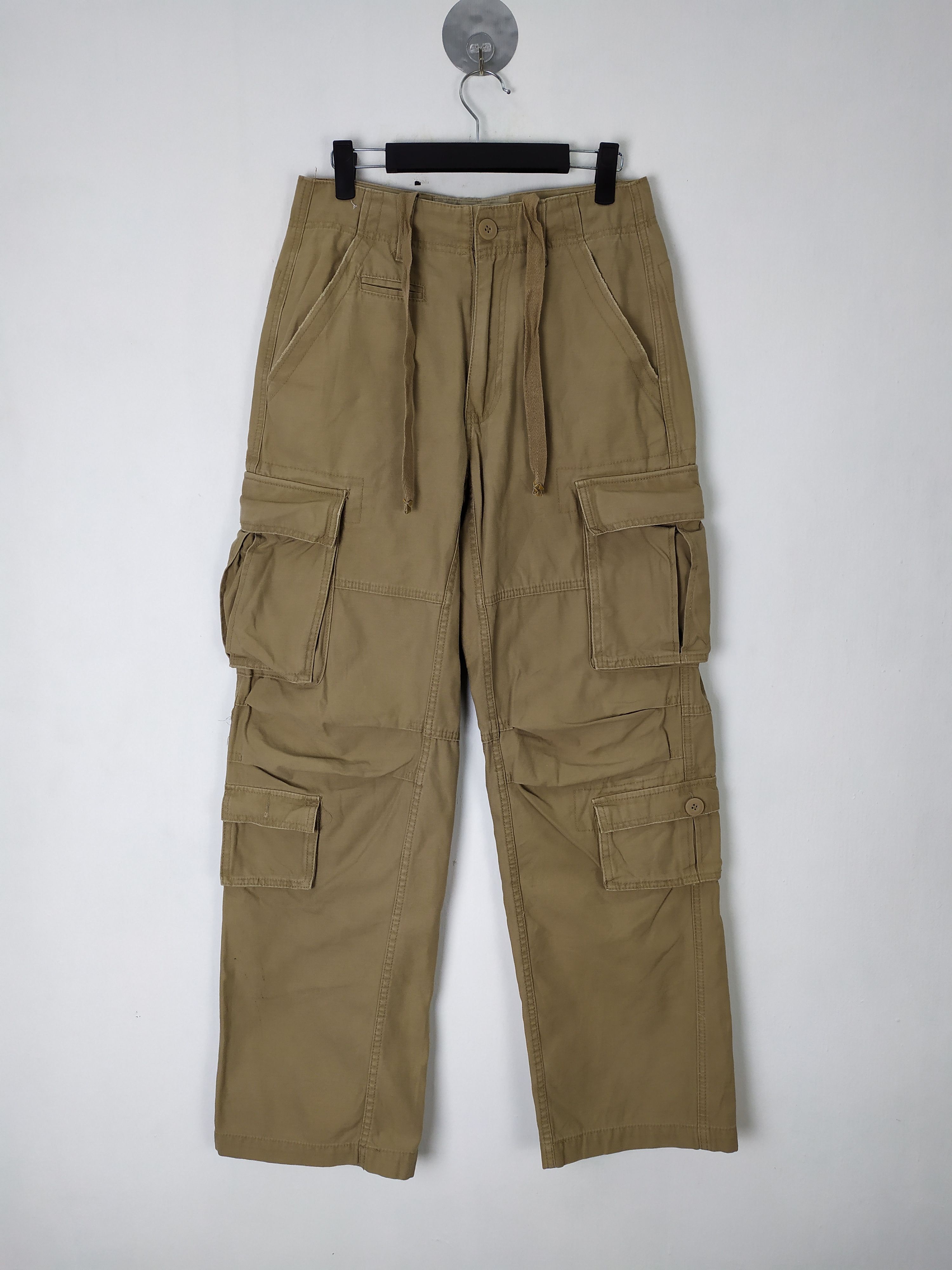 image of Military x Vintage 10 Pocket Soo Cargo And Fitch Cargo Pants Multipocket in Khaki, Men's (Size 28)