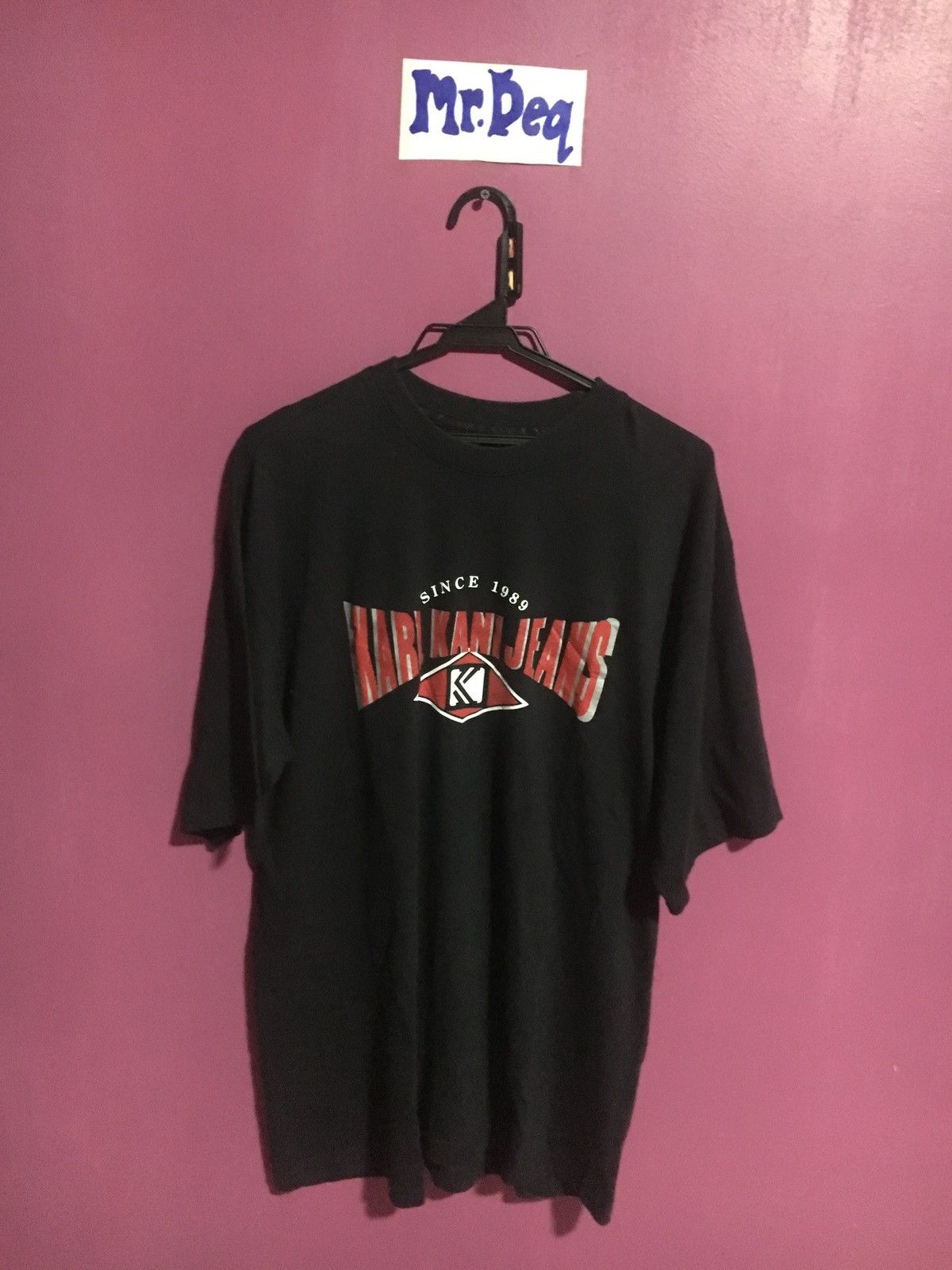 Japanese Brand KARL KANI BLACK SIZE L TEE SHIRT BIG LOGO Size US L / EU 52-54 / 3 - 1 Thumbnail