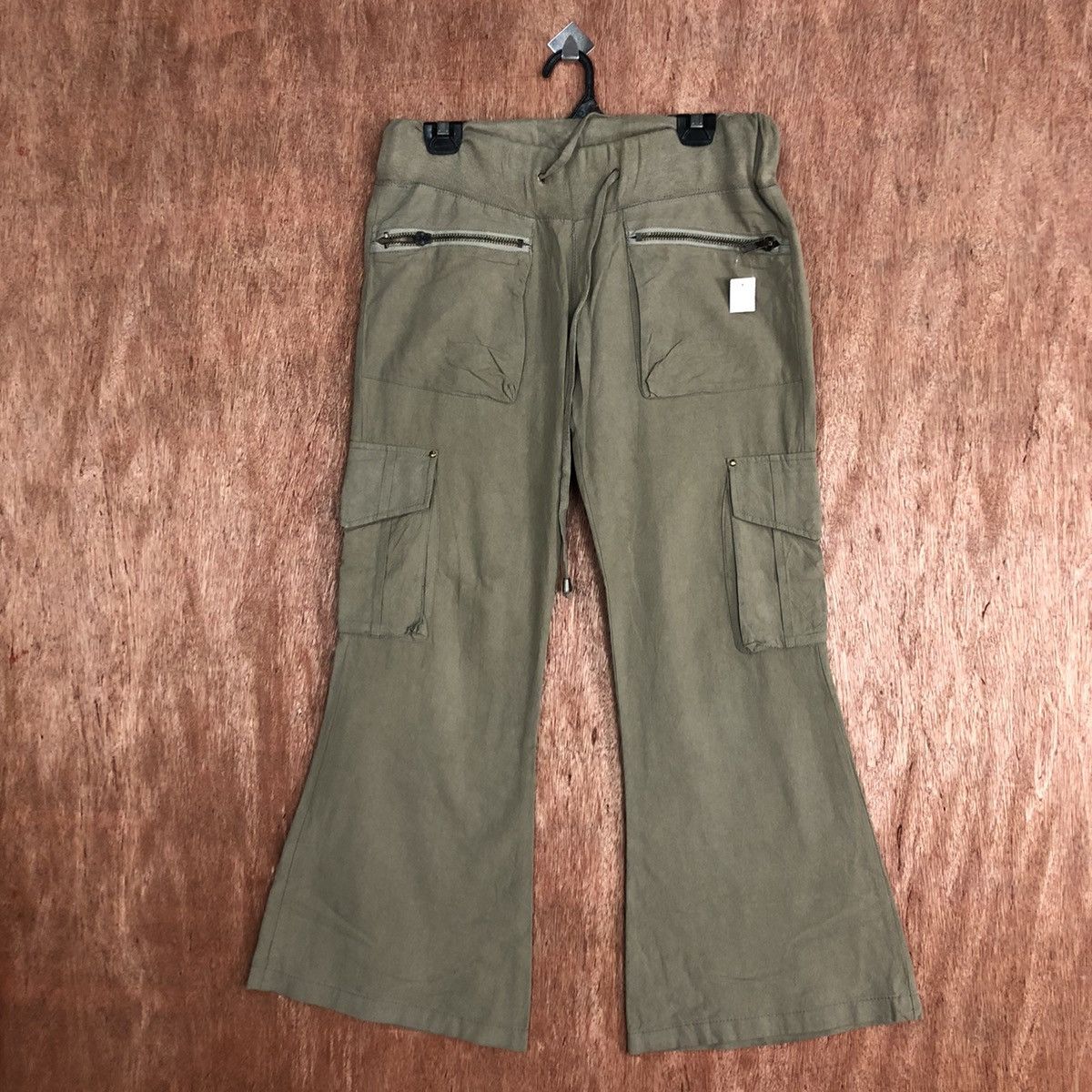 Japanese Brand DLL Evolution palazo boot cut utility Pants #1786 Size 29" - 1 Thumbnail