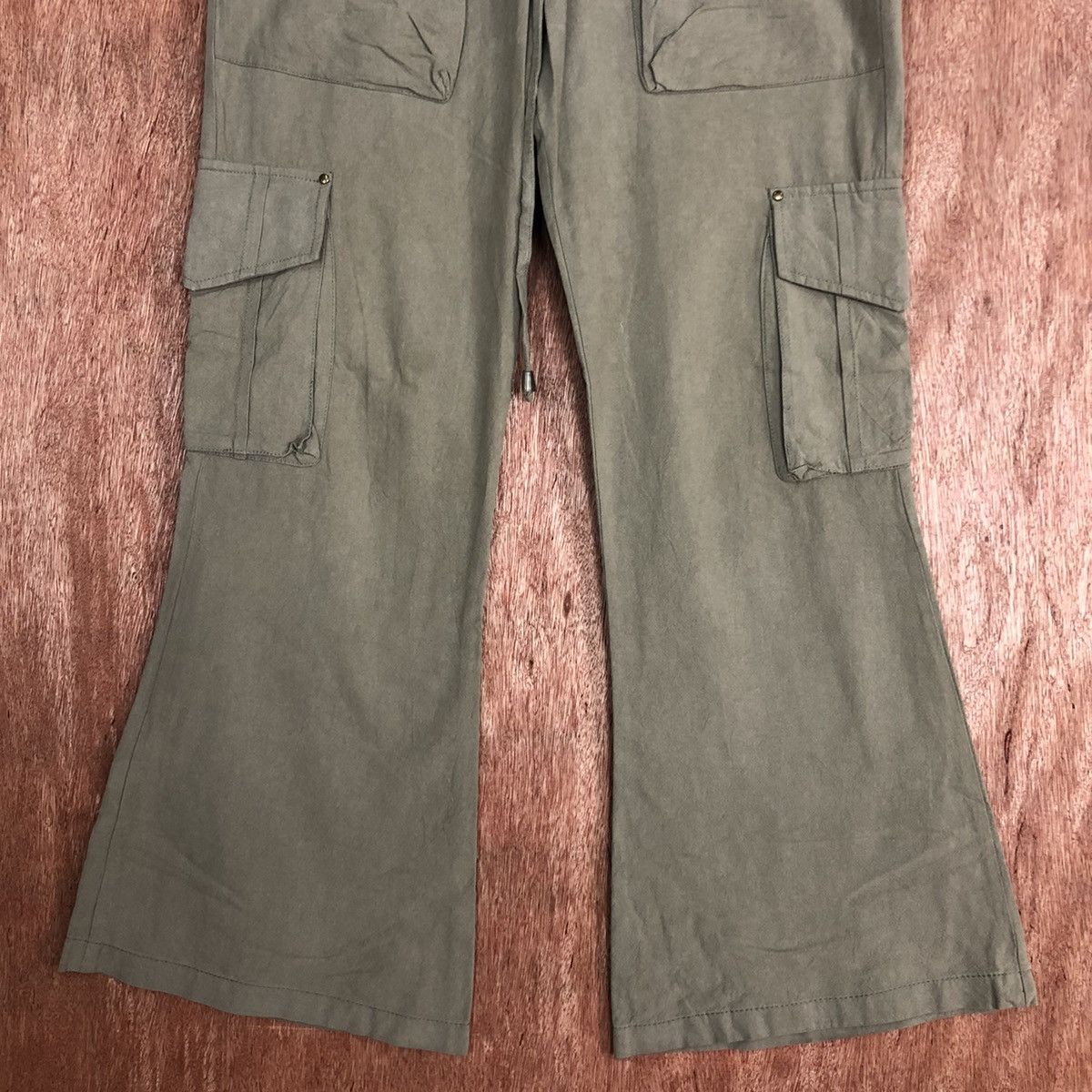 Japanese Brand DLL Evolution palazo boot cut utility Pants #1786 Size 29" - 3 Thumbnail