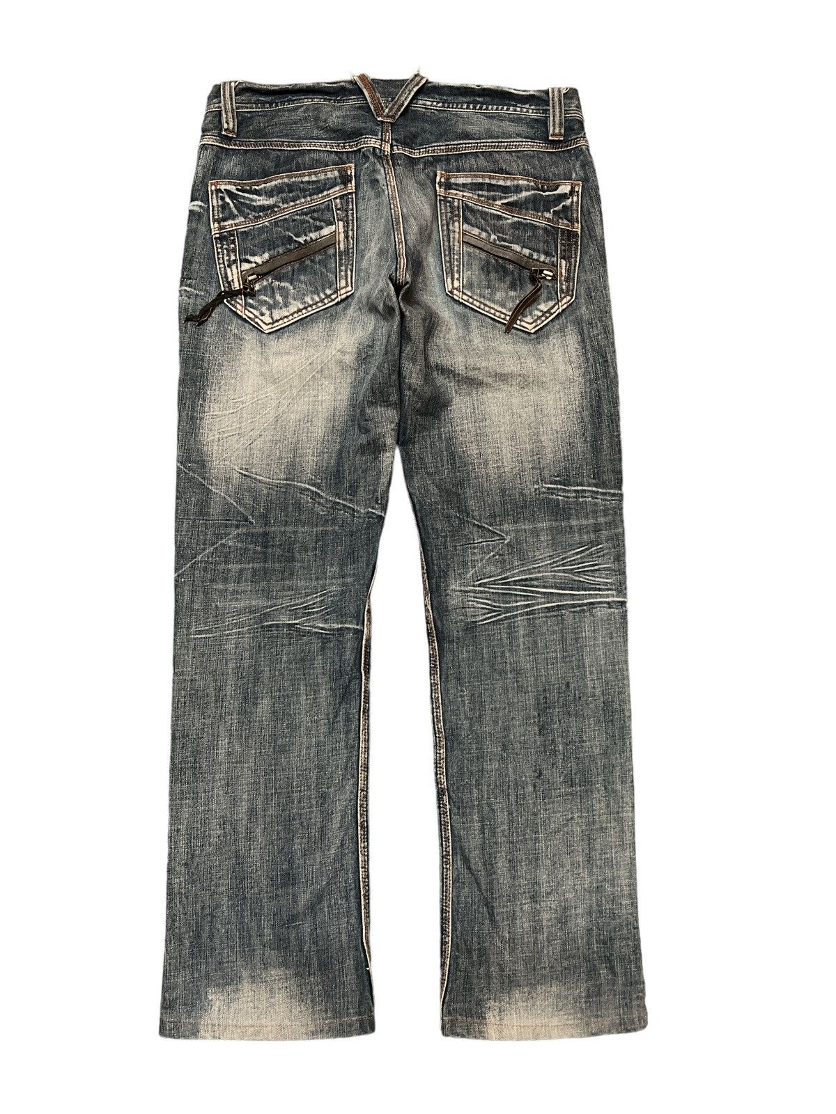 Japanese Brand SICK🔥NICOLE CLUB DISTRESSED DENIM PANT Size US 32 / EU 48 - 7 Thumbnail