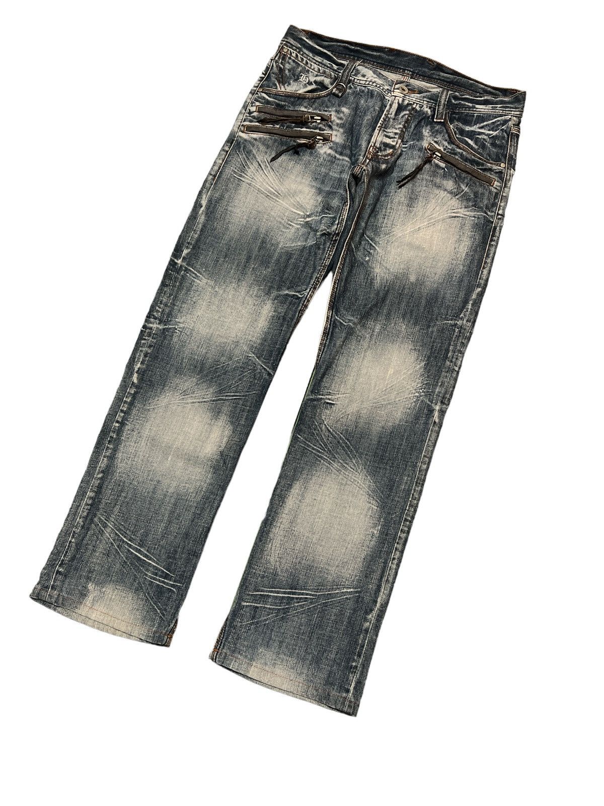 Japanese Brand SICK🔥NICOLE CLUB DISTRESSED DENIM PANT Size US 32 / EU 48 - 5 Thumbnail