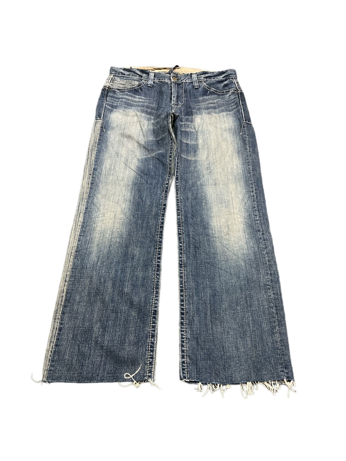 Japanese Brand DISTRESSED DENIM PANT KAPITAL STYLE PANTS Size US 32 / EU 48 - 3 Thumbnail