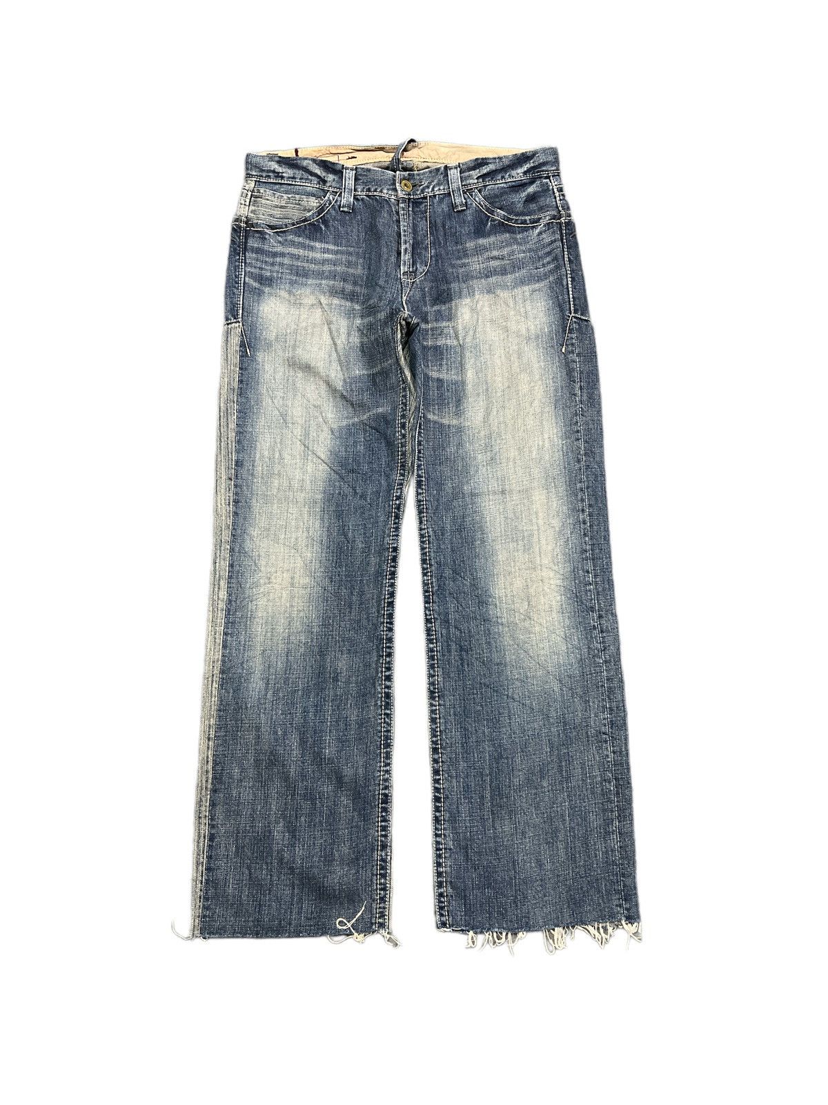 Japanese Brand DISTRESSED DENIM PANT KAPITAL STYLE PANTS Size US 32 / EU 48 - 2 Thumbnail