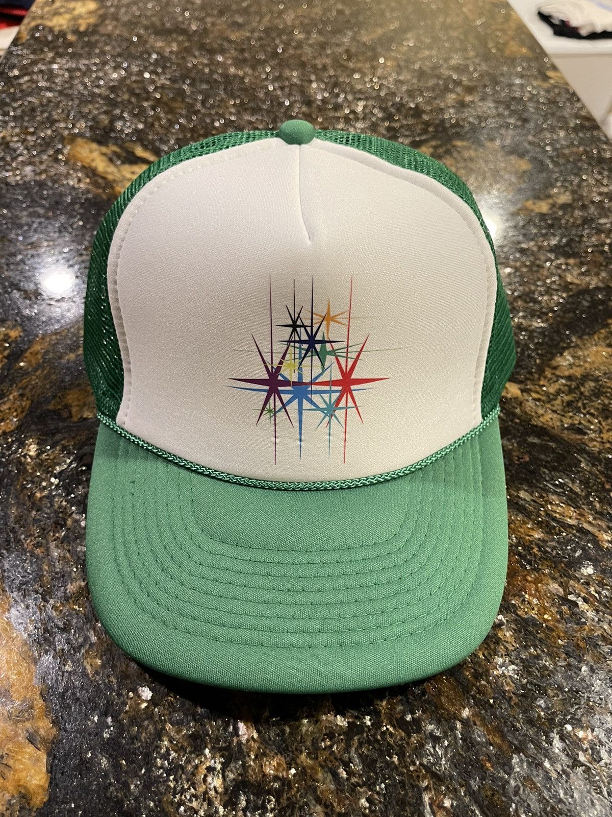 ay el ay en Ay el ay en Stars Green Trucker Hat Size ONE SIZE - 2 Thumbnail