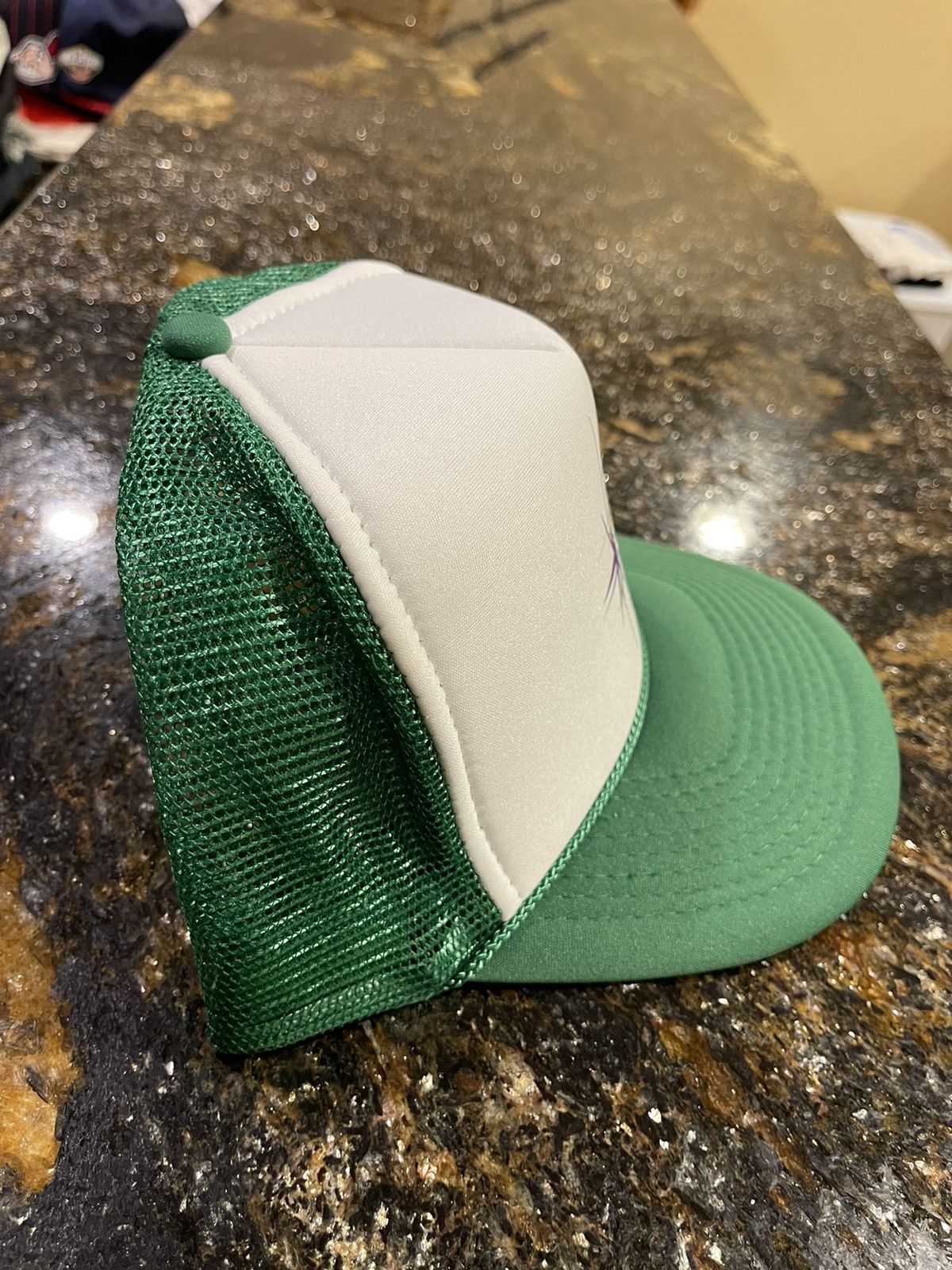 ay el ay en Ay el ay en Stars Green Trucker Hat Size ONE SIZE - 4 Thumbnail