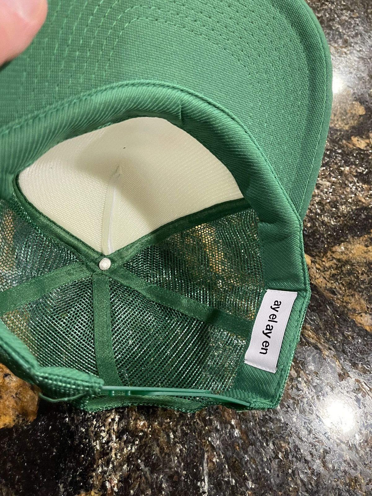 ay el ay en Ay el ay en Stars Green Trucker Hat Size ONE SIZE - 6 Thumbnail