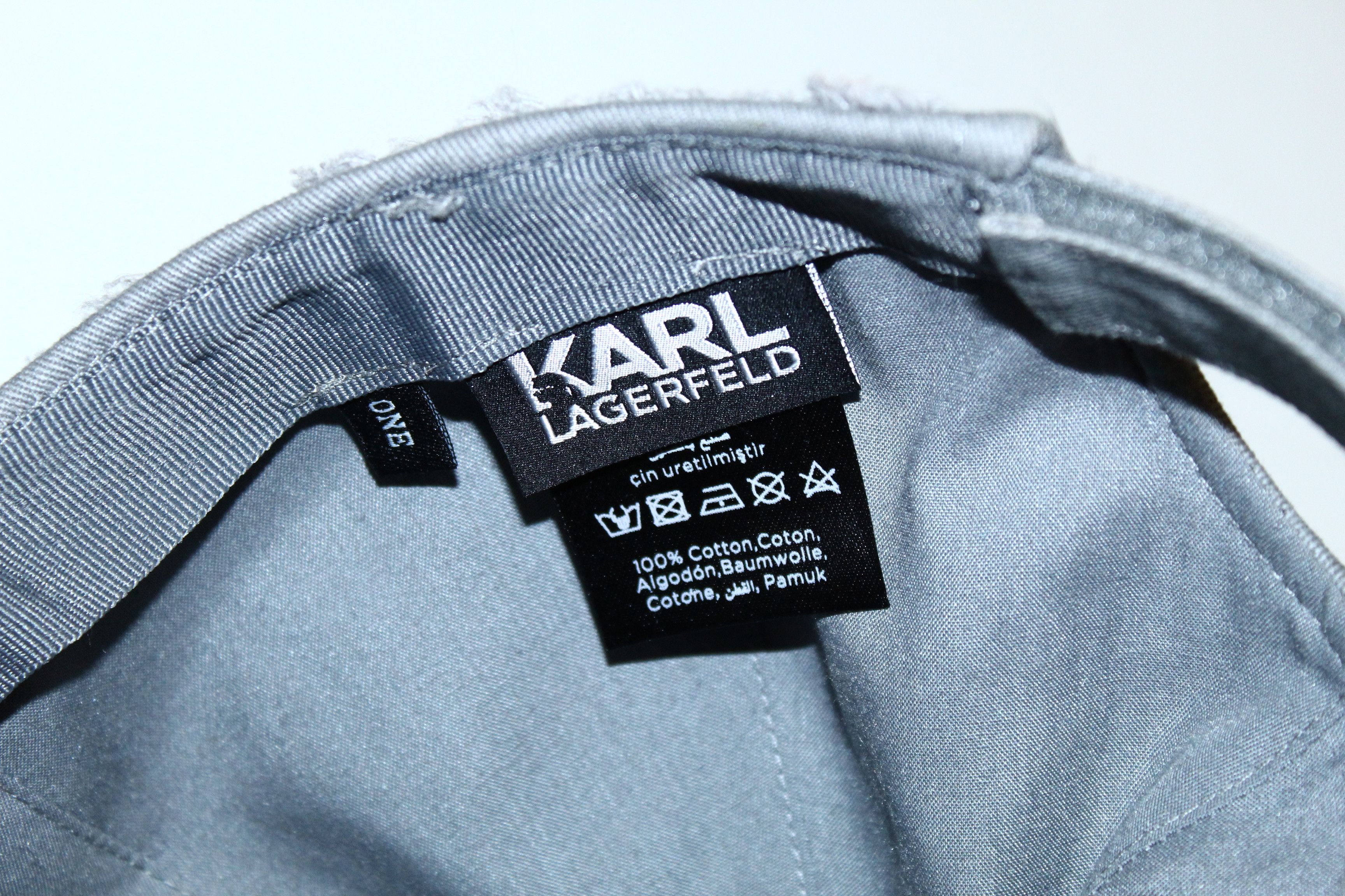 Karl Lagerfeld Karl Lagerfield Cat Ears Denim Cap Size ONE SIZE - 7 Thumbnail