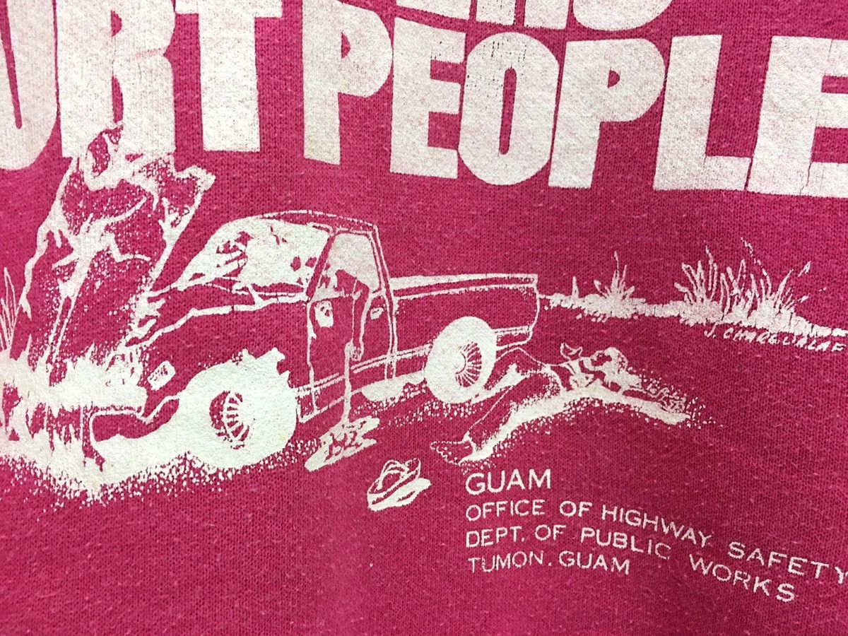 Hanes × Vintage Vintage 80s Drunk Drivers Hurt People Sweatshirt Size US M / EU 48-50 / 2 - 7 Thumbnail
