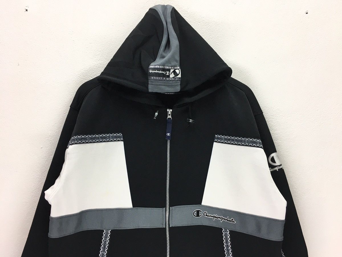 Vintage Champion Small Logo Multicolour Hoddie Jacket