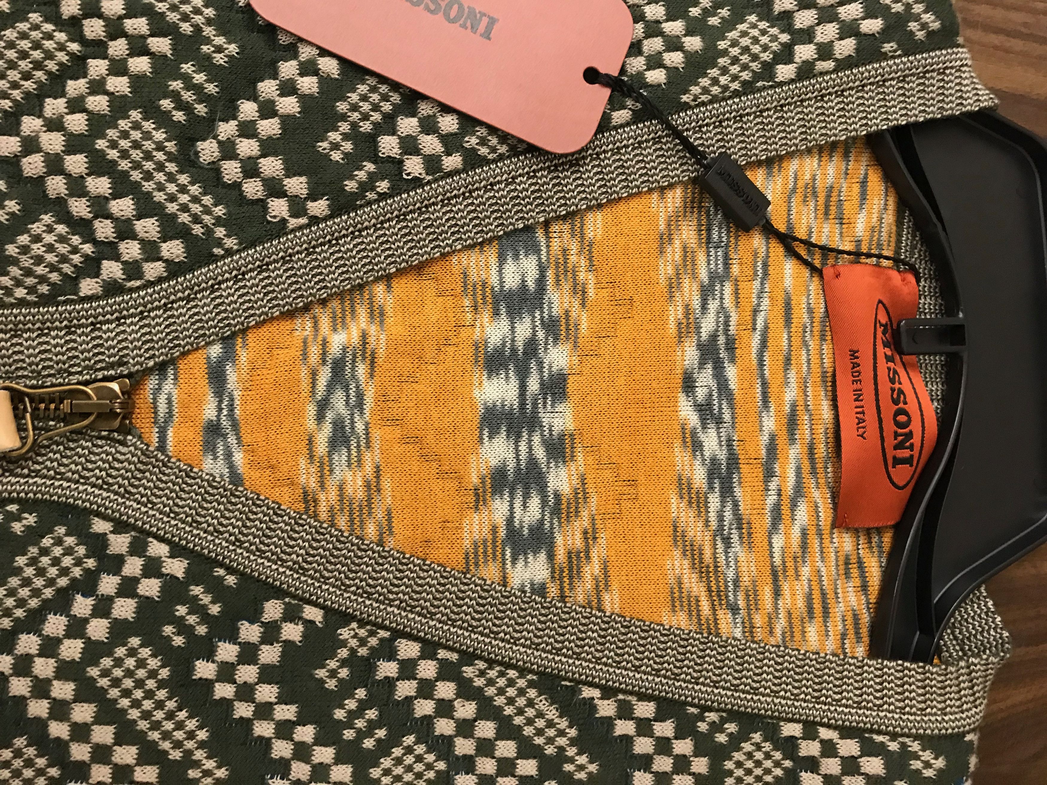 Missoni Herringbone Green Knit Vest Size US S / EU 44-46 / 1 - 6 Thumbnail