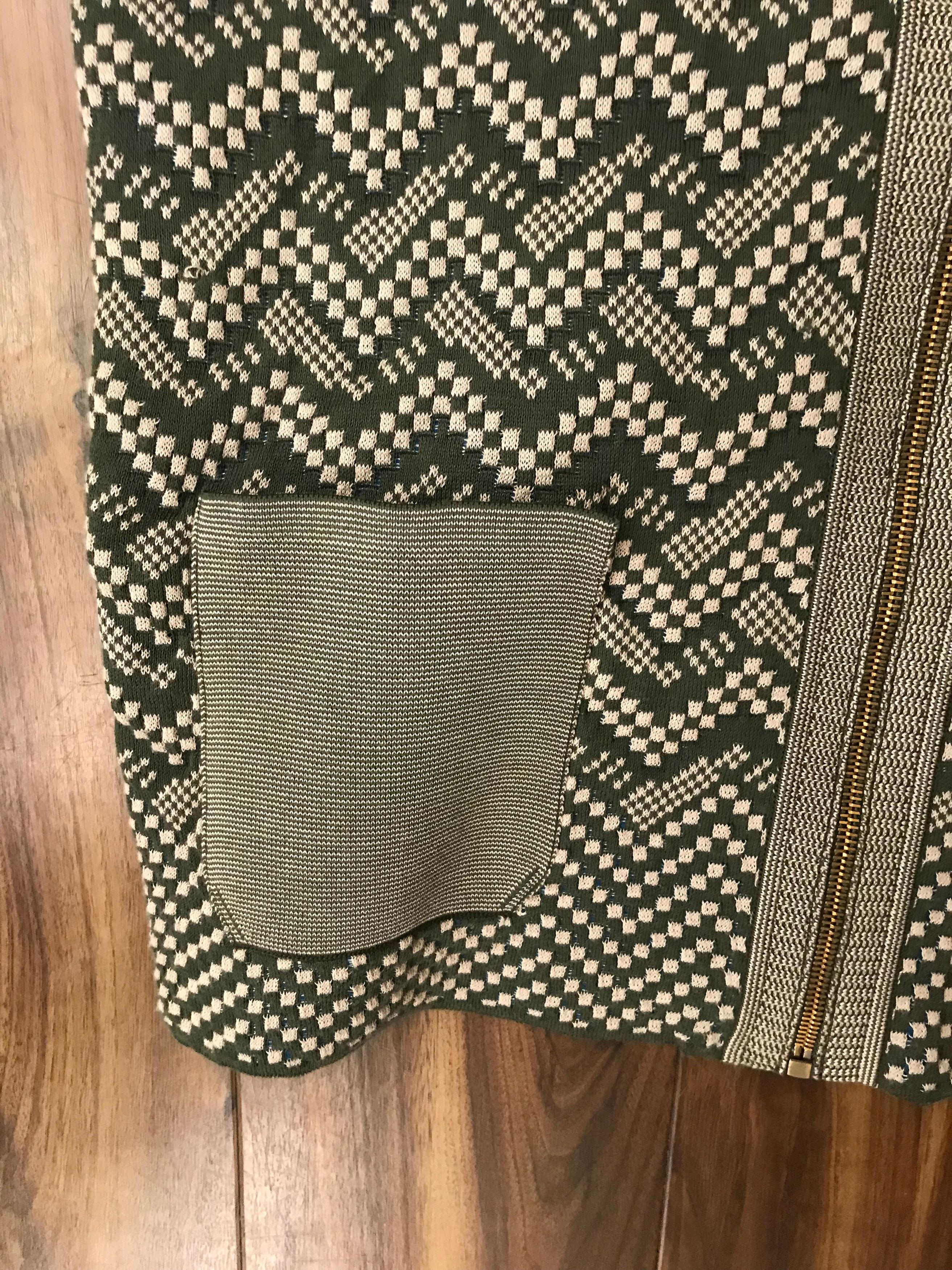 Missoni Herringbone Green Knit Vest Size US S / EU 44-46 / 1 - 9 Thumbnail