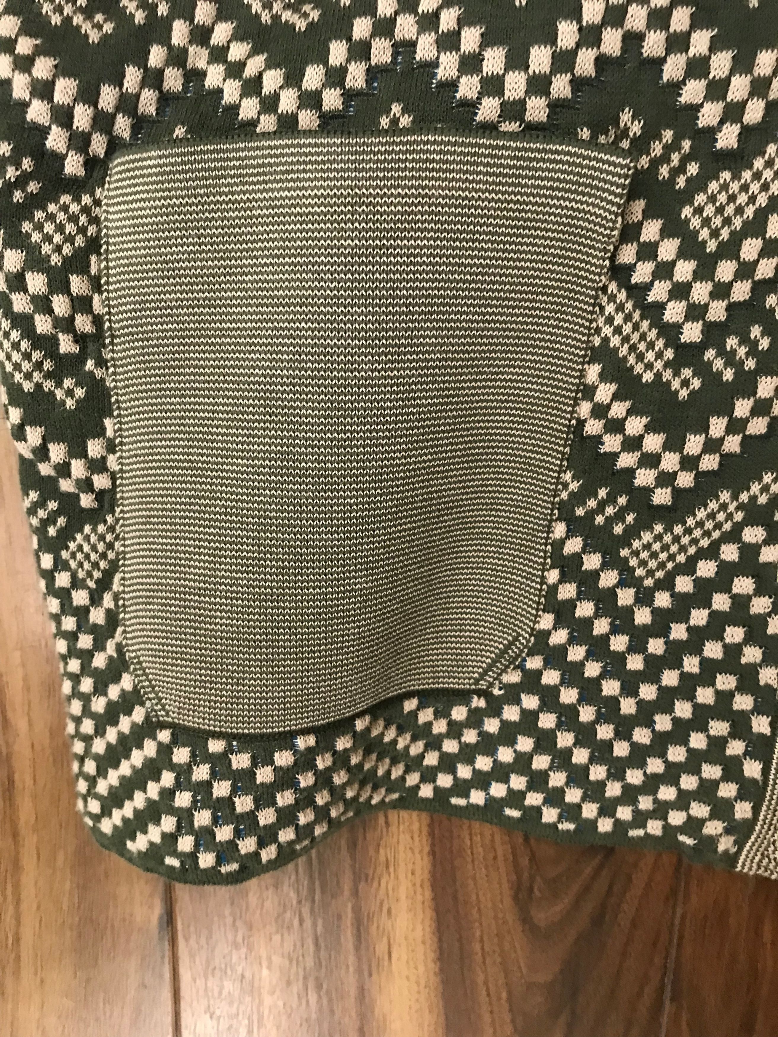 Missoni Herringbone Green Knit Vest Size US S / EU 44-46 / 1 - 8 Thumbnail
