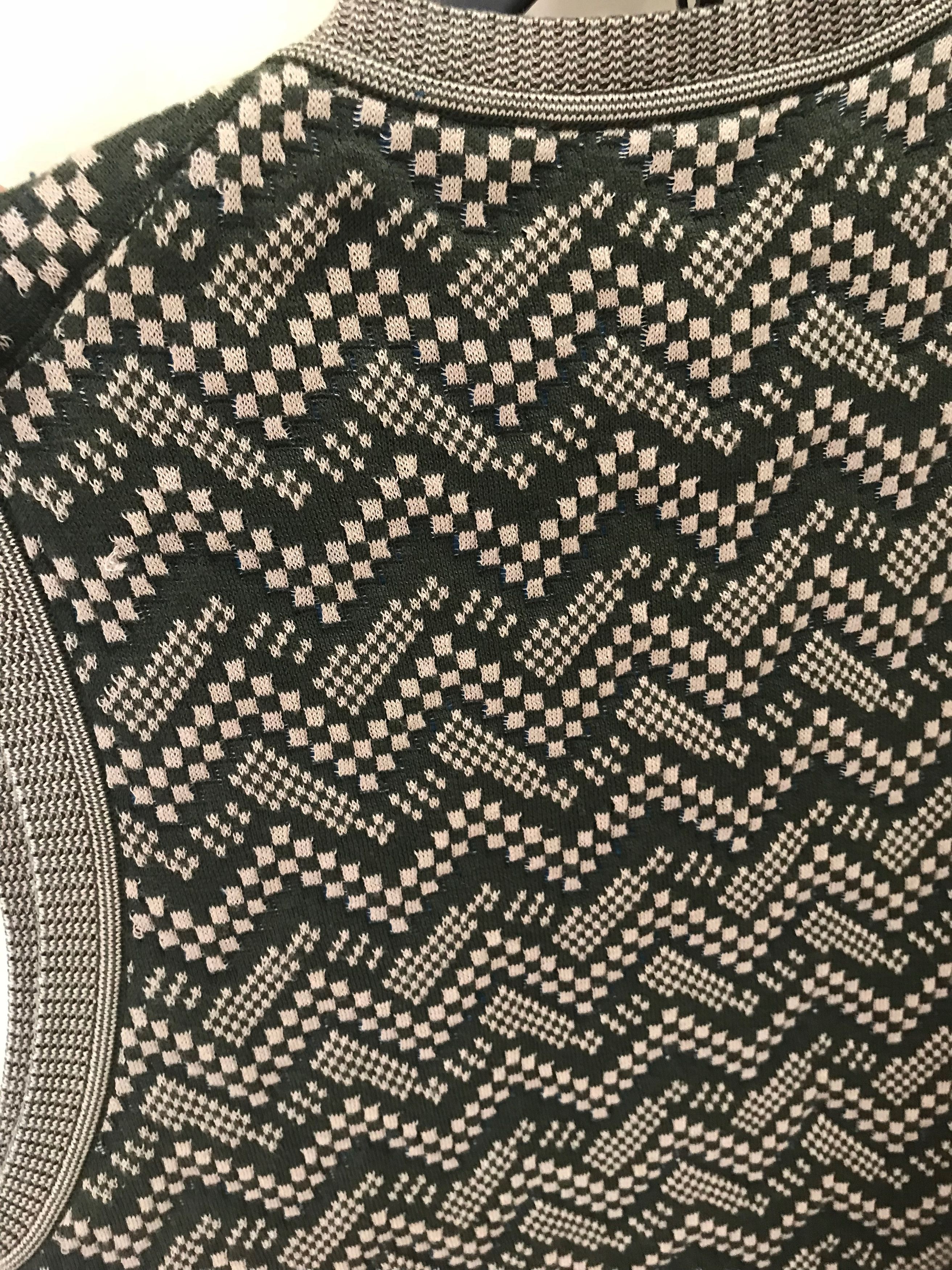 Missoni Herringbone Green Knit Vest Size US S / EU 44-46 / 1 - 12 Thumbnail