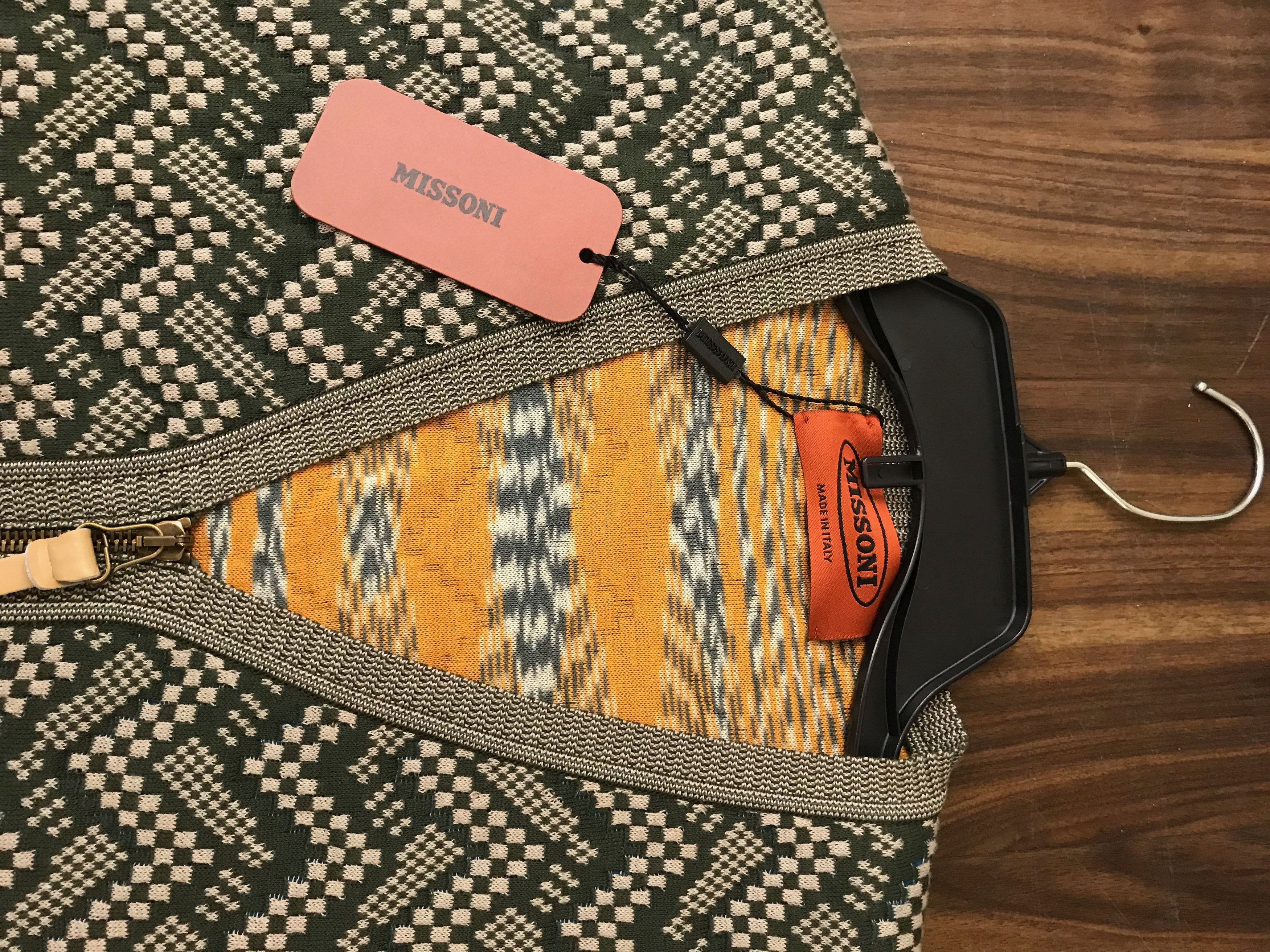 Missoni Herringbone Green Knit Vest Size US S / EU 44-46 / 1 - 5 Thumbnail