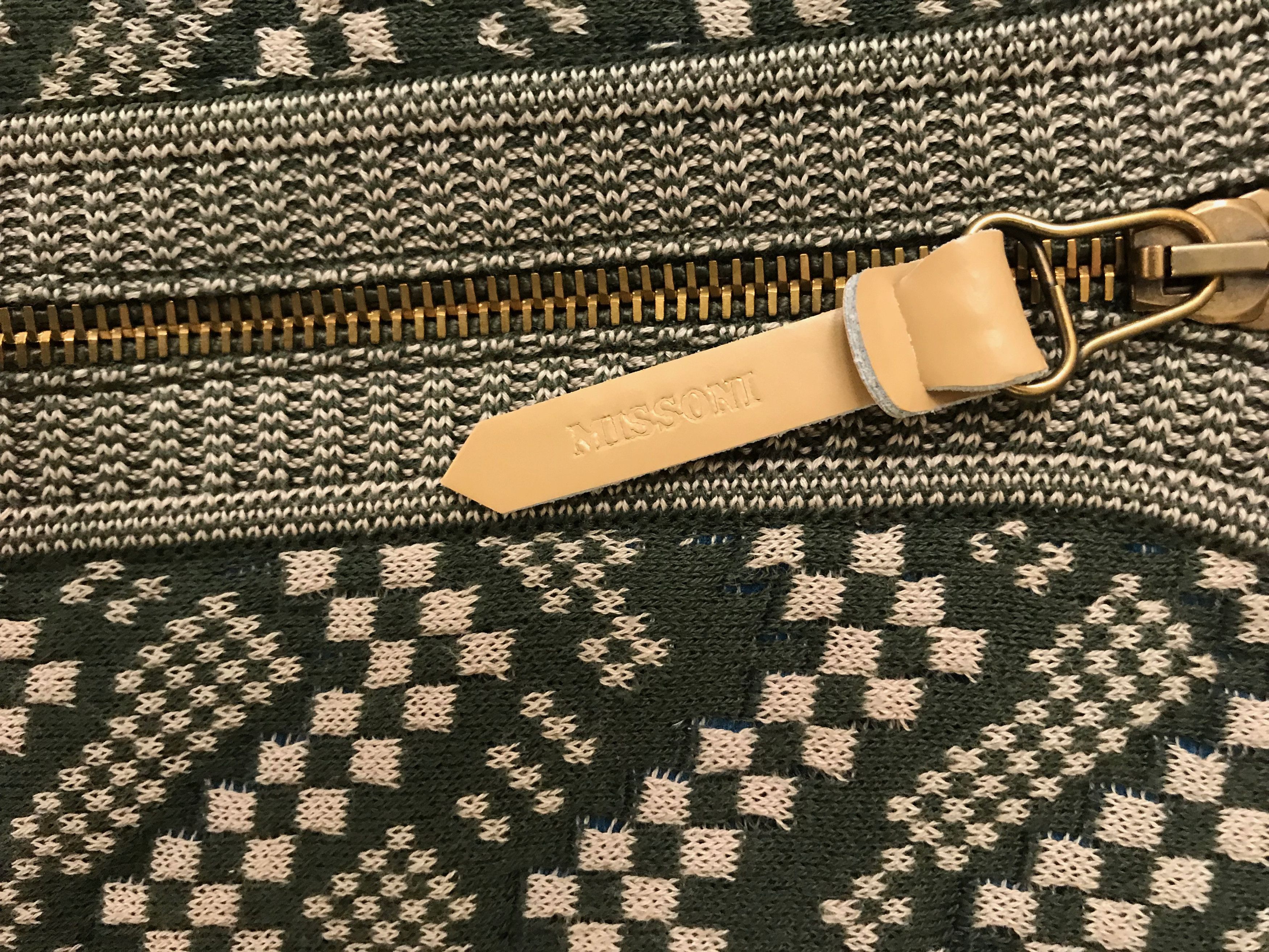 Missoni Herringbone Green Knit Vest Size US S / EU 44-46 / 1 - 3 Thumbnail