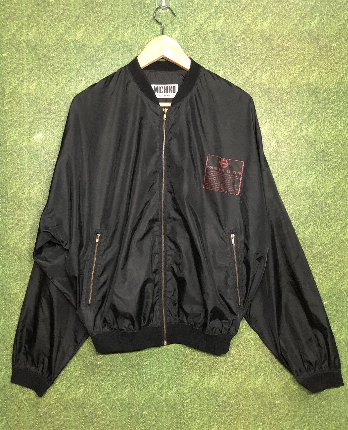 Designer × Michiko Koshino London × Vintage VINTAGE MICHIKO KOSHINO LONDON BIG LOGO BOMBER JACKET Size US L / EU 52-54 / 3 - 3 Thumbnail