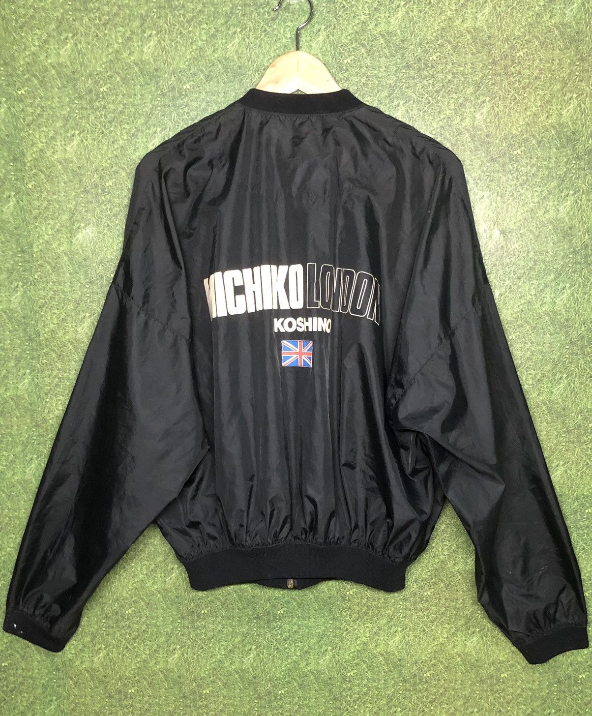 Designer × Michiko Koshino London × Vintage VINTAGE MICHIKO KOSHINO LONDON BIG LOGO BOMBER JACKET Size US L / EU 52-54 / 3 - 1 Thumbnail