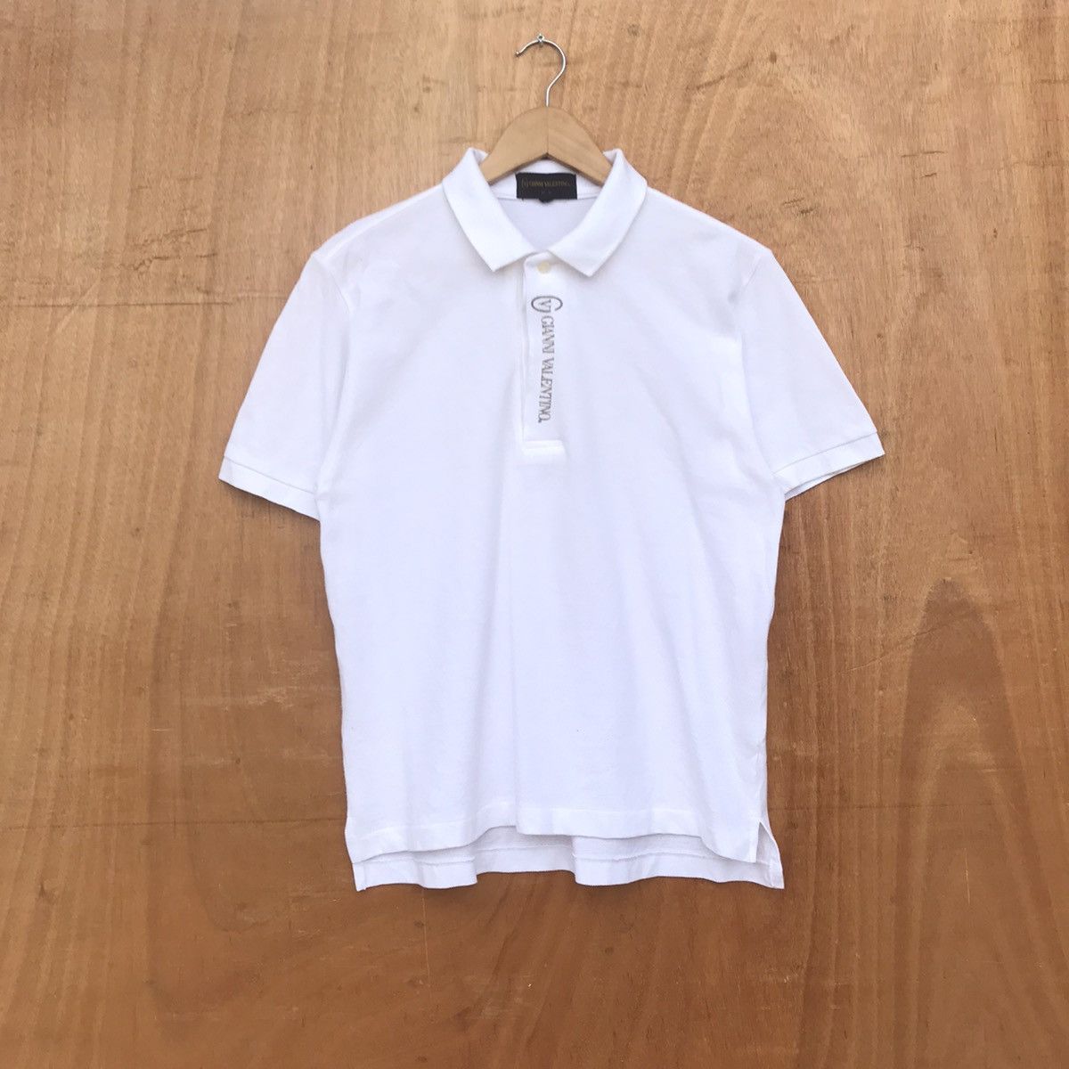 Giovanni Valentino × Japanese Brand Big Spell Out Valentino Gianni polo embroidered logo Size US M / EU 48-50 / 2 - 1 Thumbnail